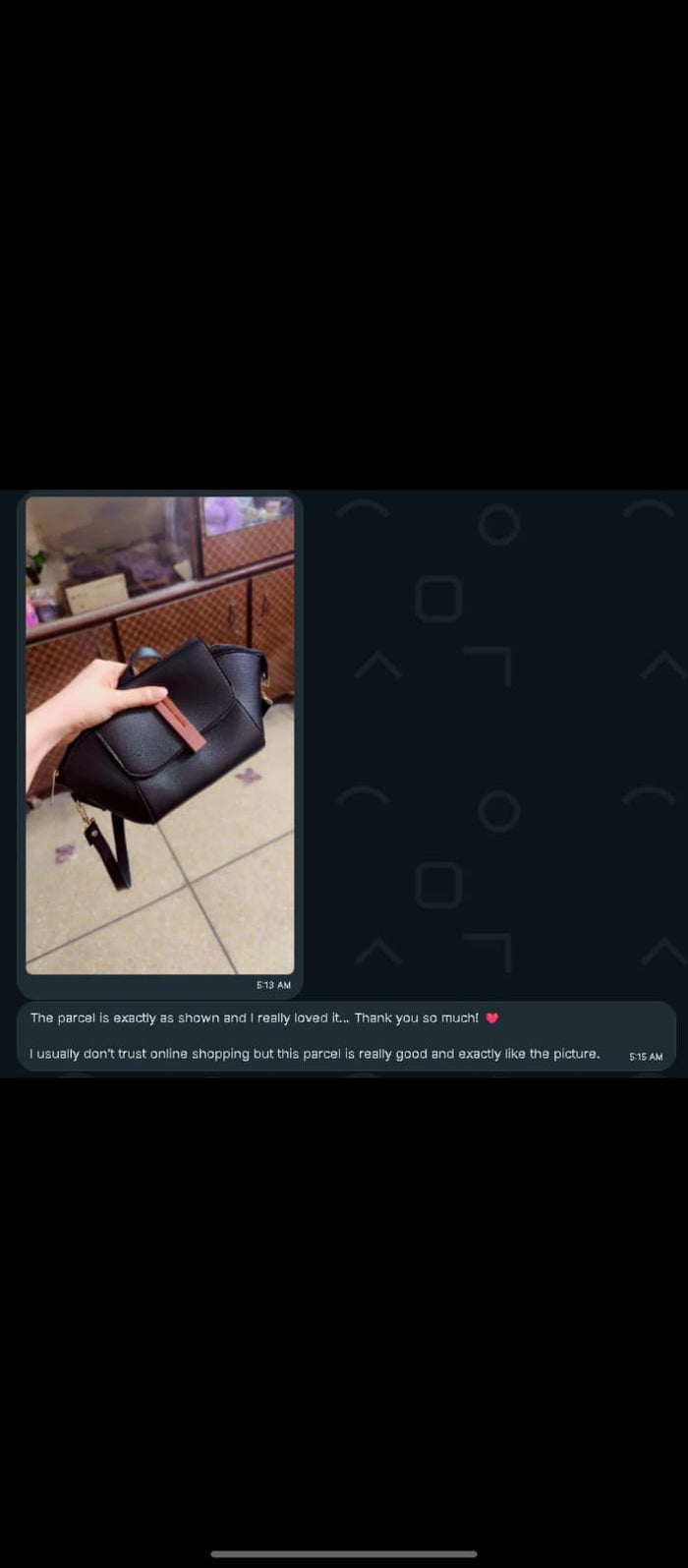 Customer review screenshot