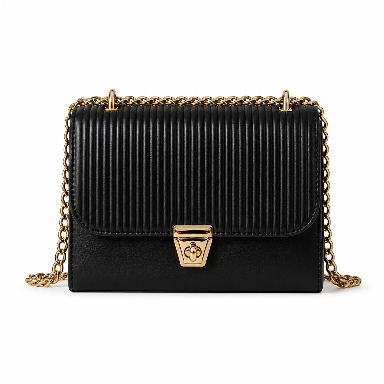 Elegant Designer Shoulder Bag HAR1 Black