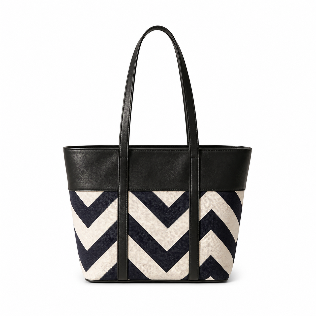 Chevron Tote Bag Black