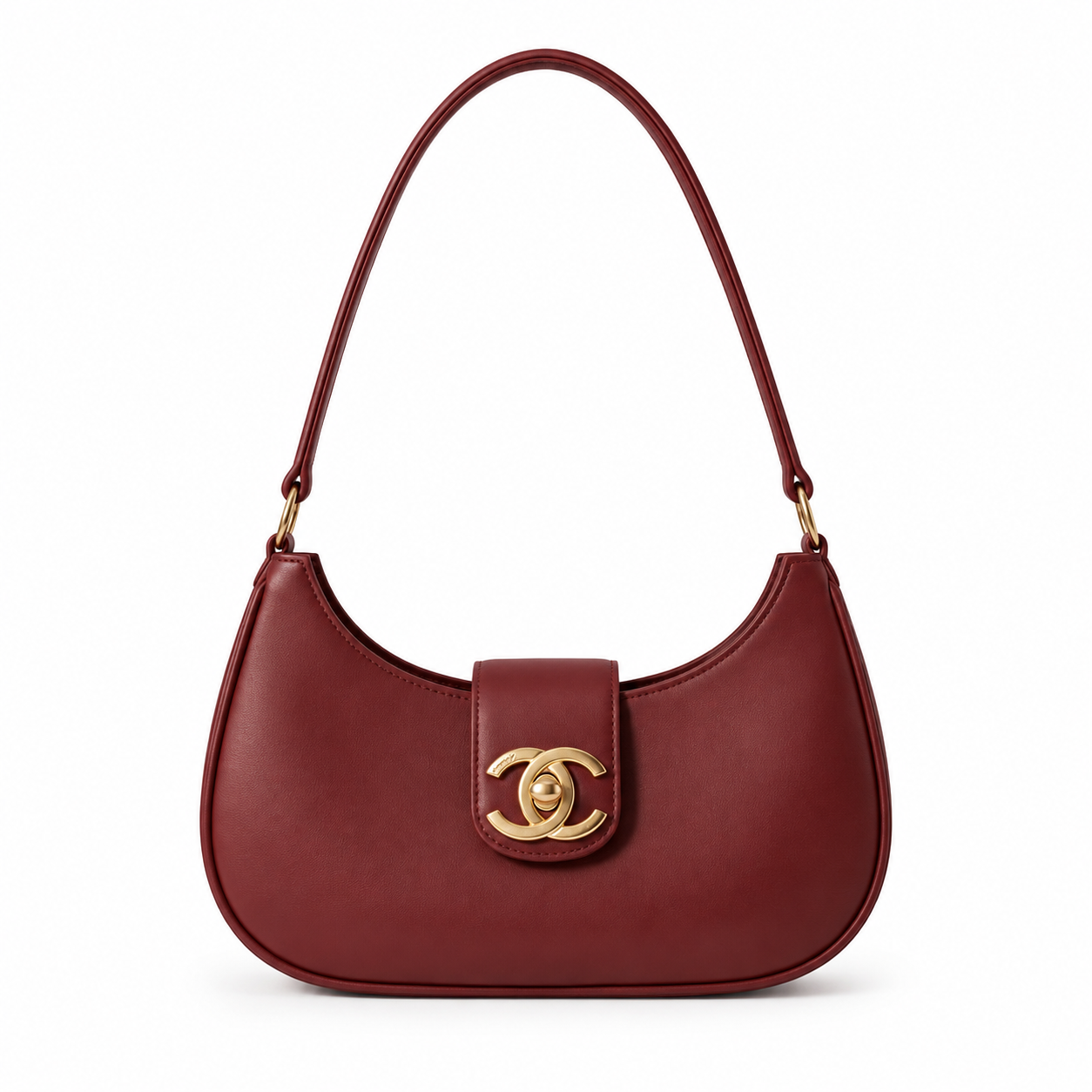 Bella Luxe Shoulder Bag Maroon