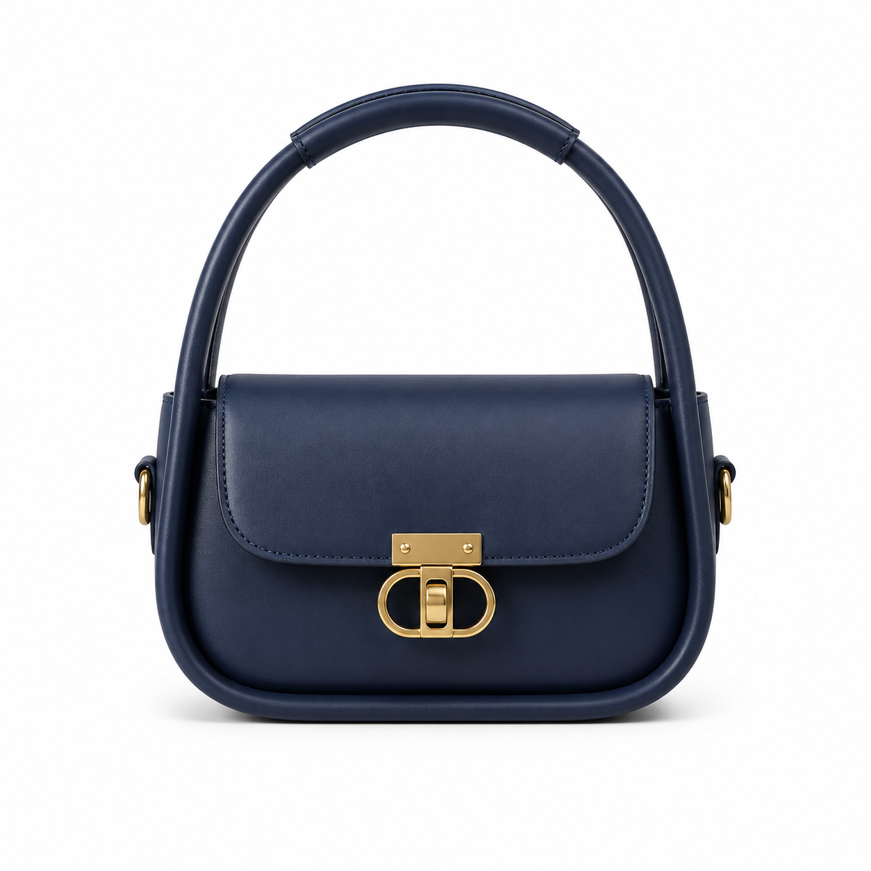 Elegant Flap Shoulder Bag Blue