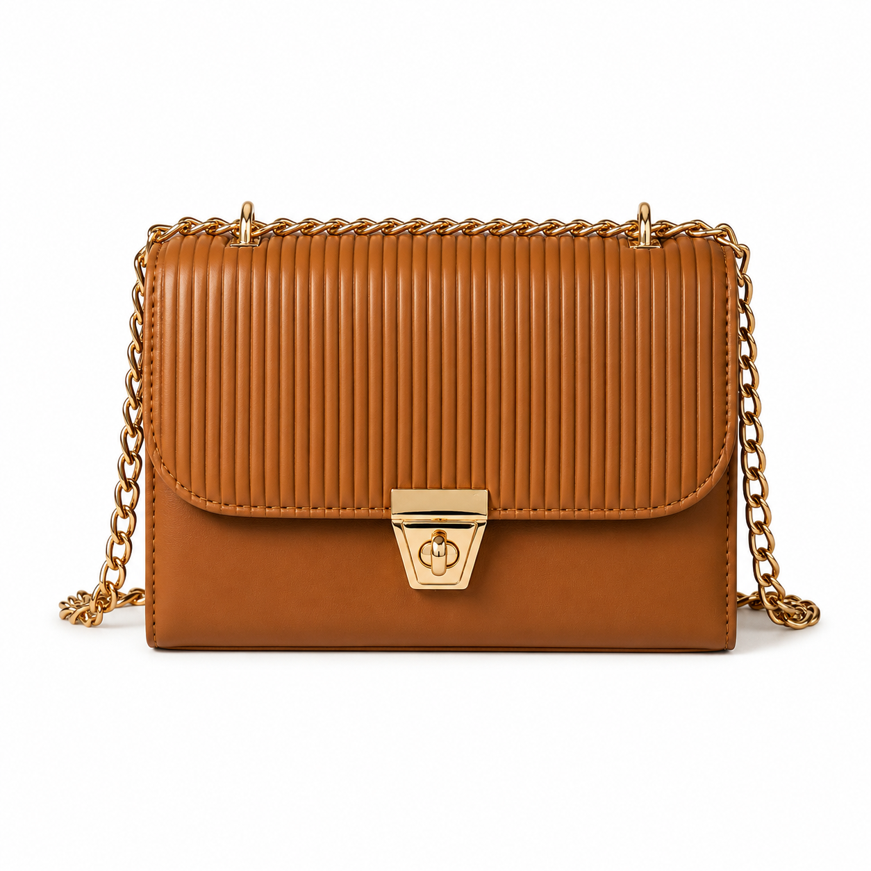 Elegant Designer Shoulder Bag HAR1 Camel