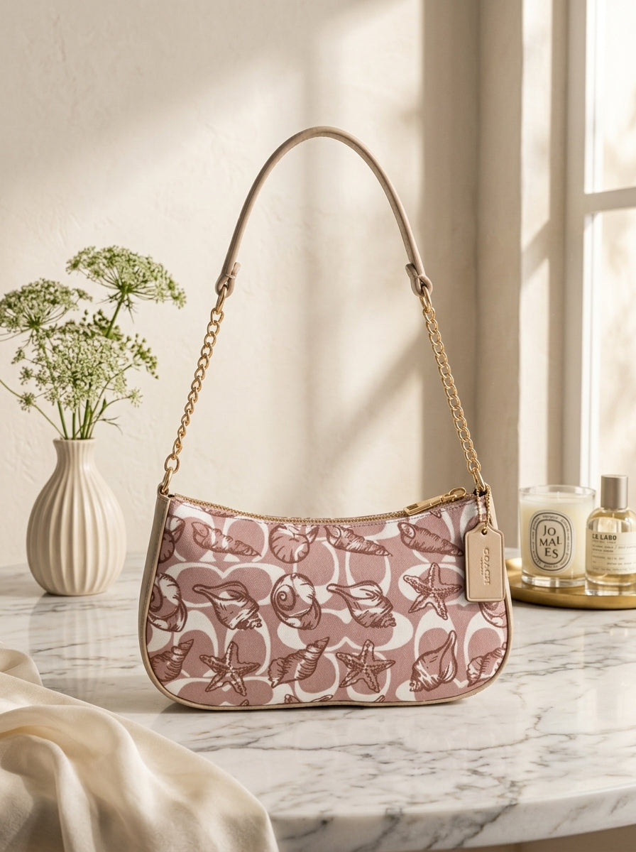 Starfish Gold Chain Shoulder Bag