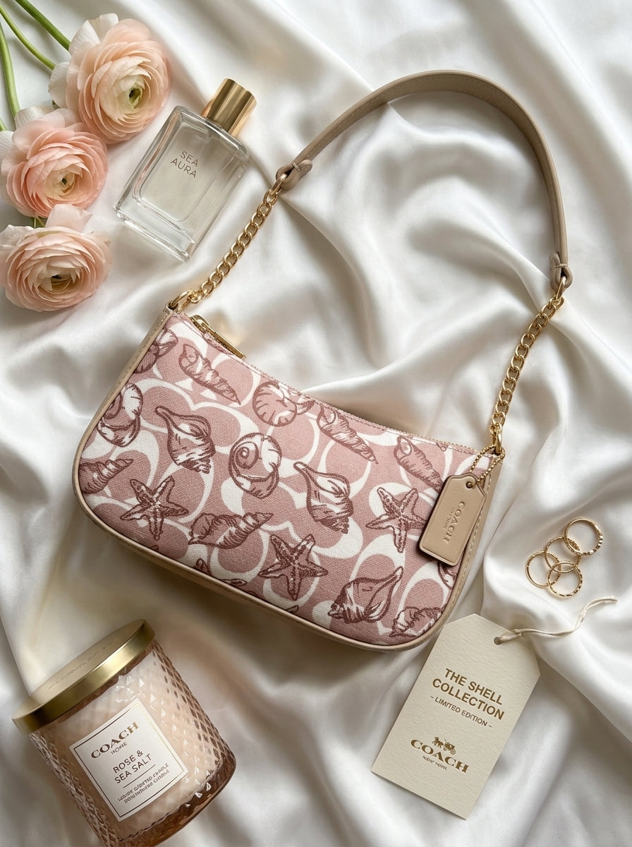 Starfish Gold Chain Shoulder Bag