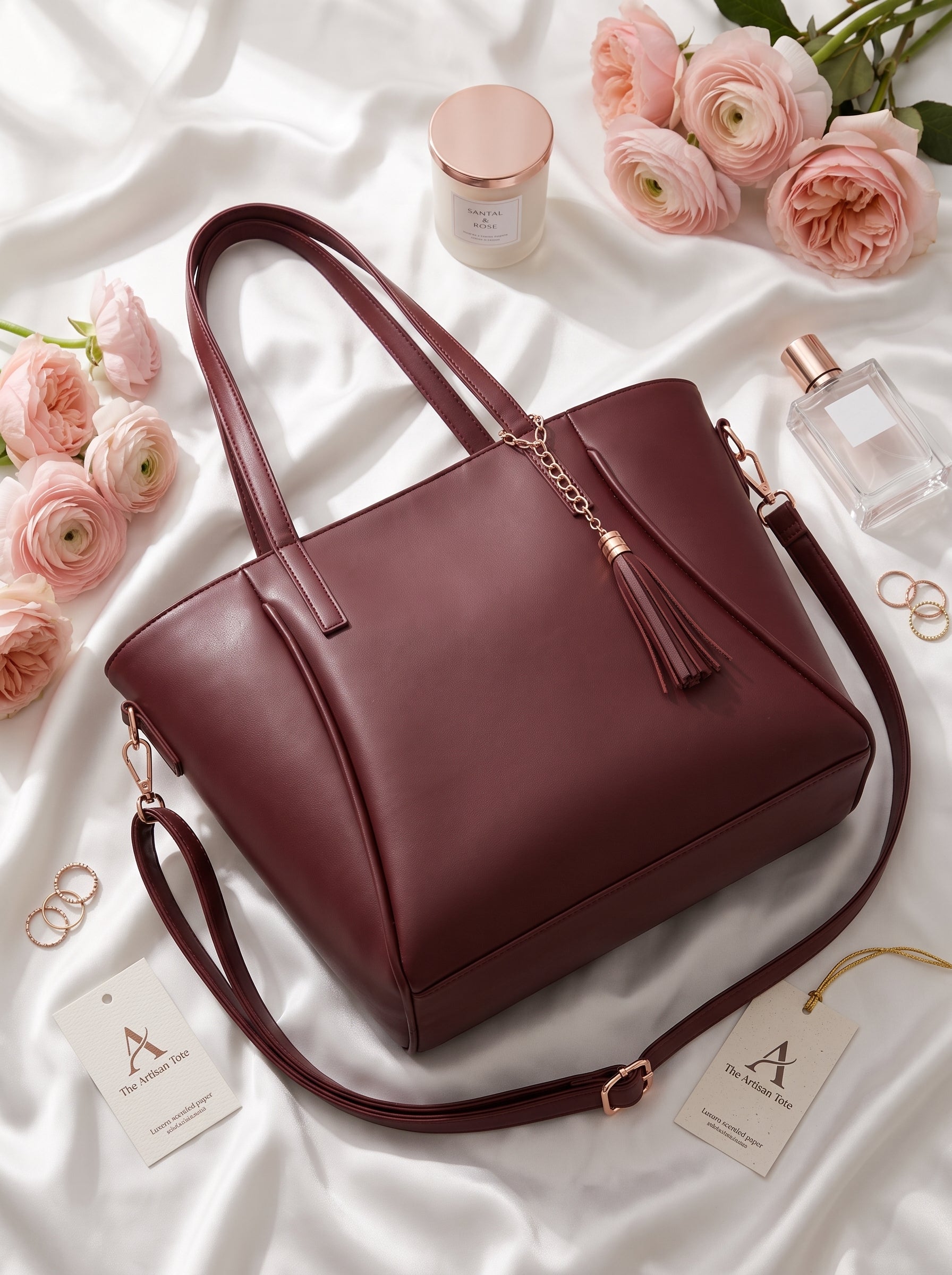 Zarya Tote Bag Maroon