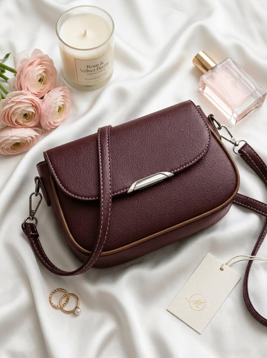 BM11 Crossbody Bag Maroon