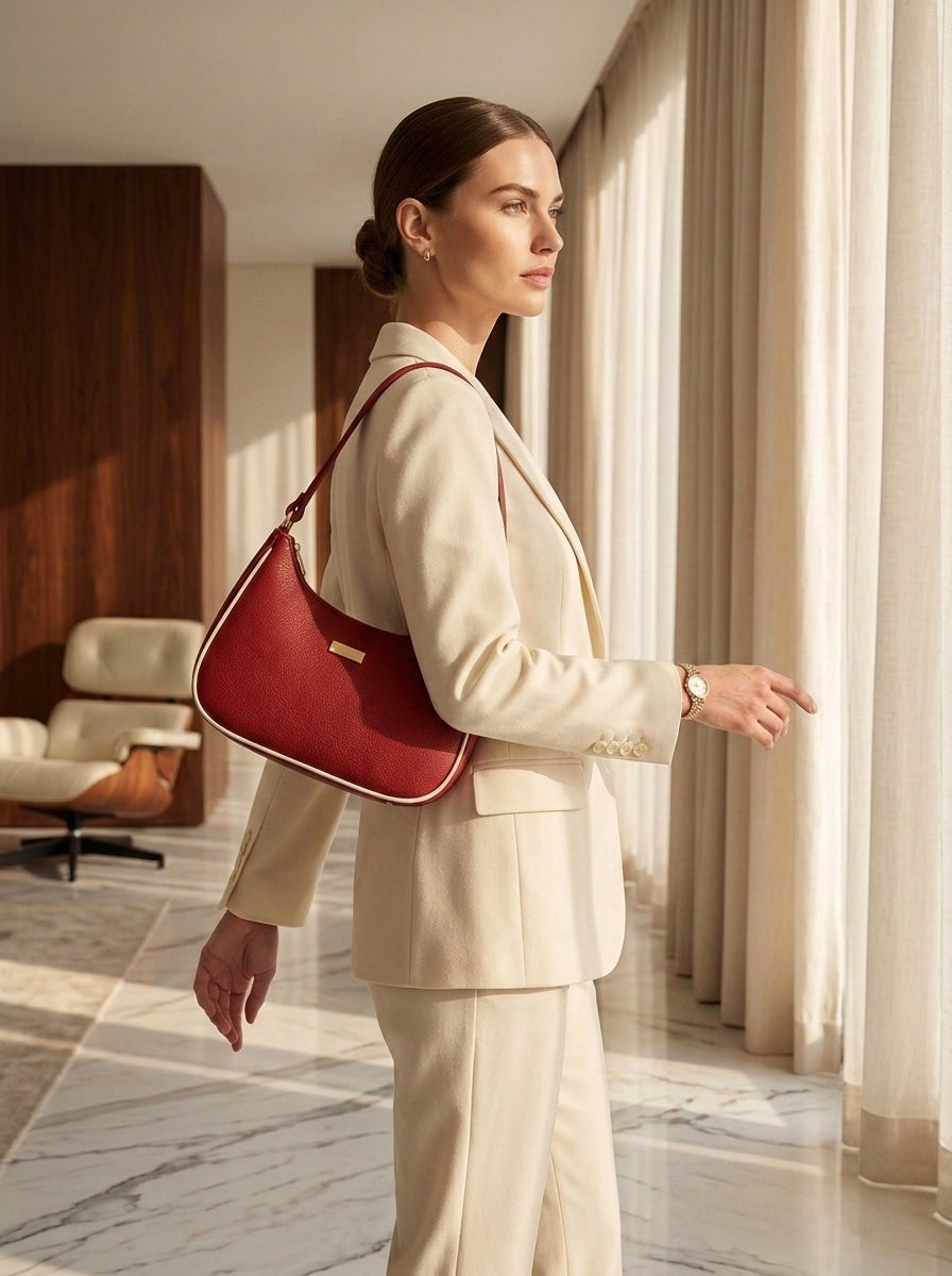 BM13 Shoulder Bag Maroon