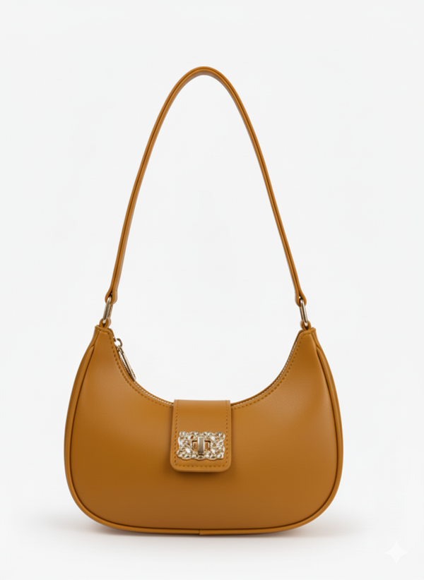 Bella Luxe Shoulder Bag Mustard