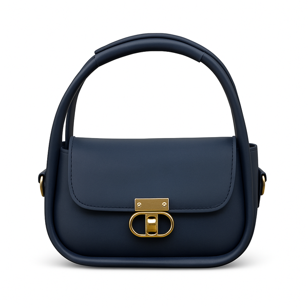 Elegant Flap Crossbody Bag Blue
