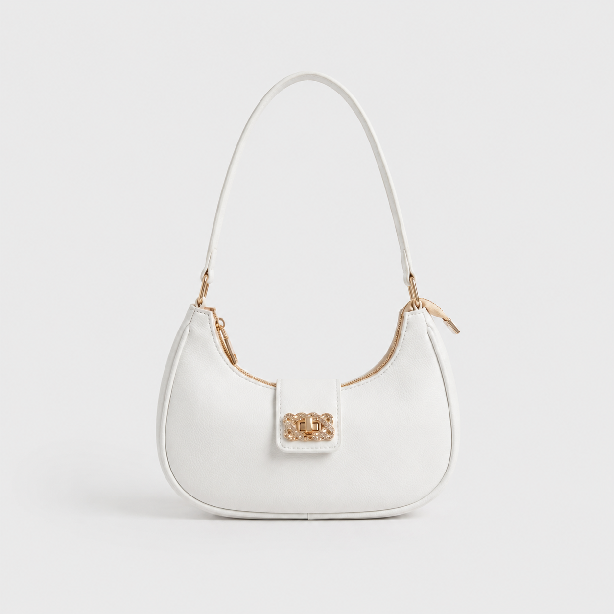 Bella Luxe Shoulder Bag White