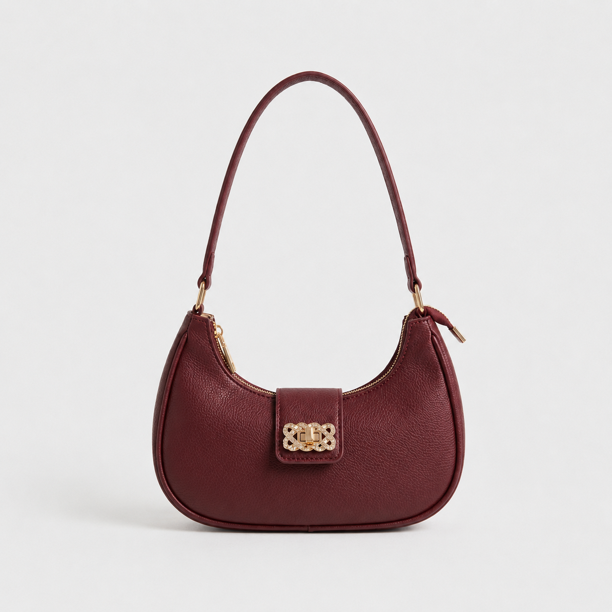 Bella Luxe Shoulder Bag Maroon