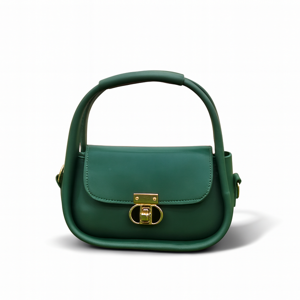 Elegant Flap Crossbody Bag Green