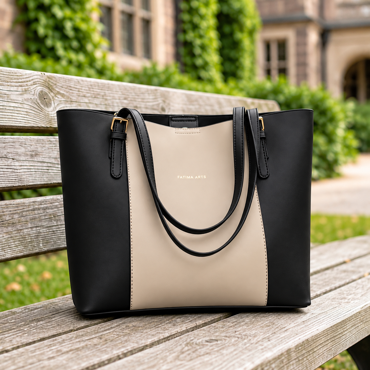 Elegance Duo Tote Bag Black