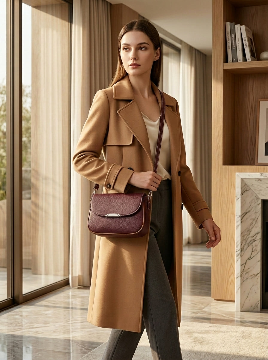 BM11 Crossbody Bag Maroon
