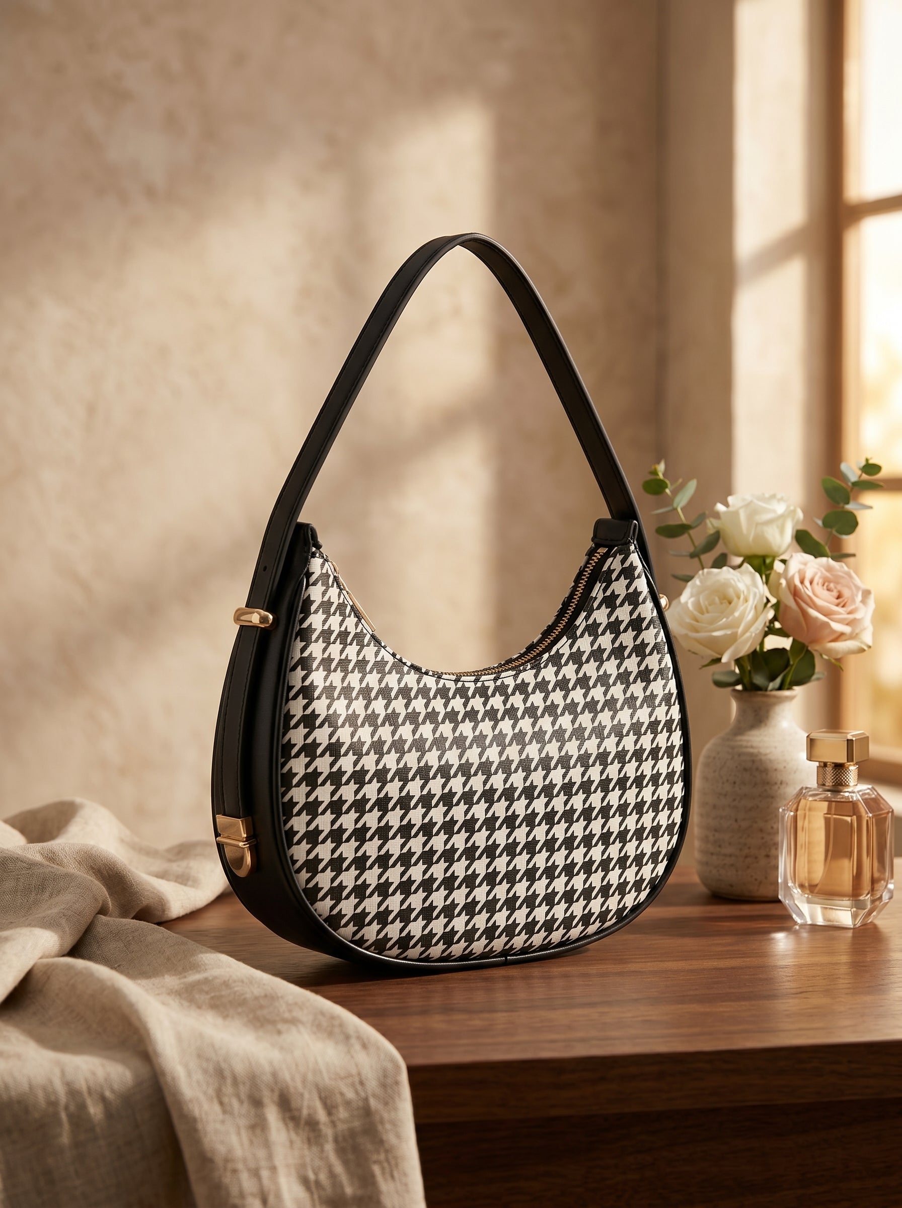 Chic Moon Elegance Shoulder Bag
