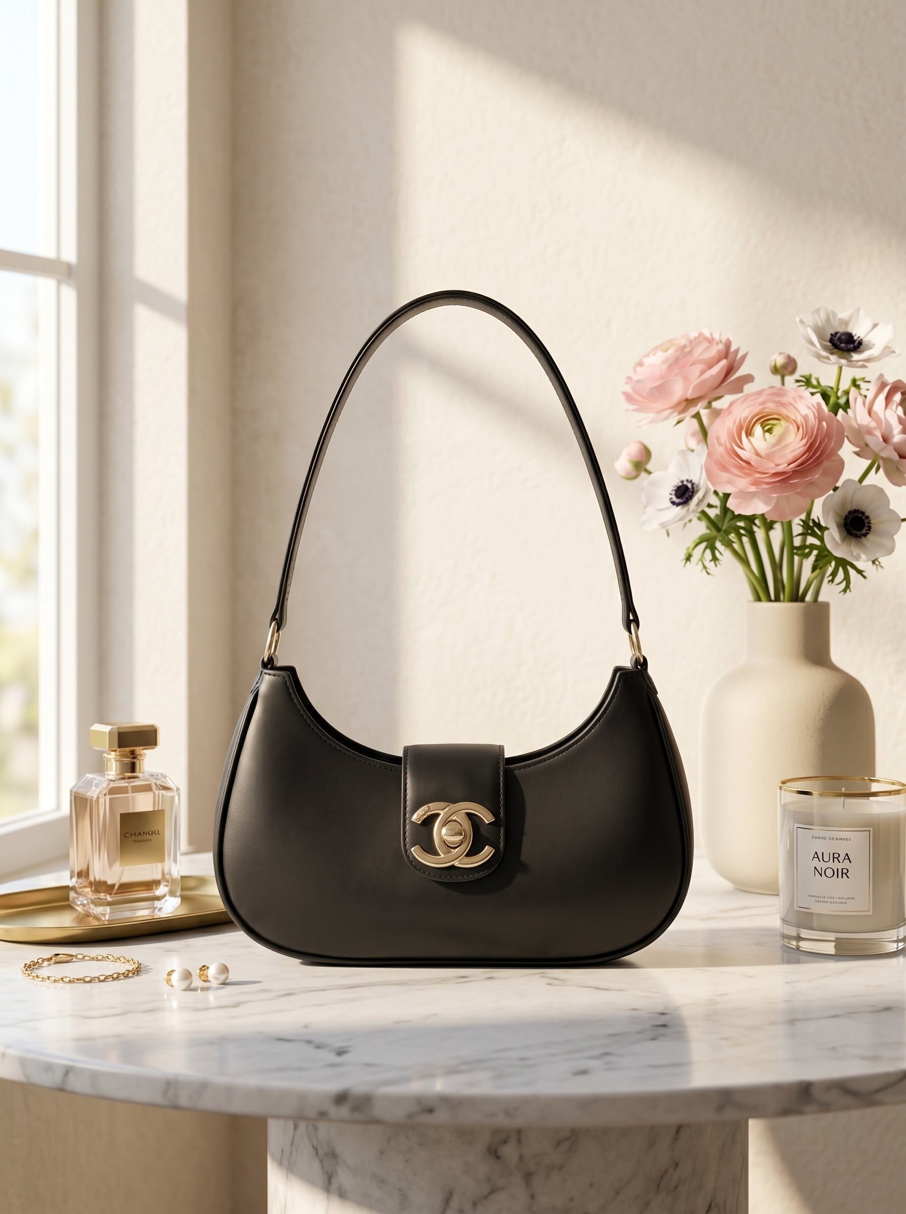 Bella Luxe Shoulder Bag Black