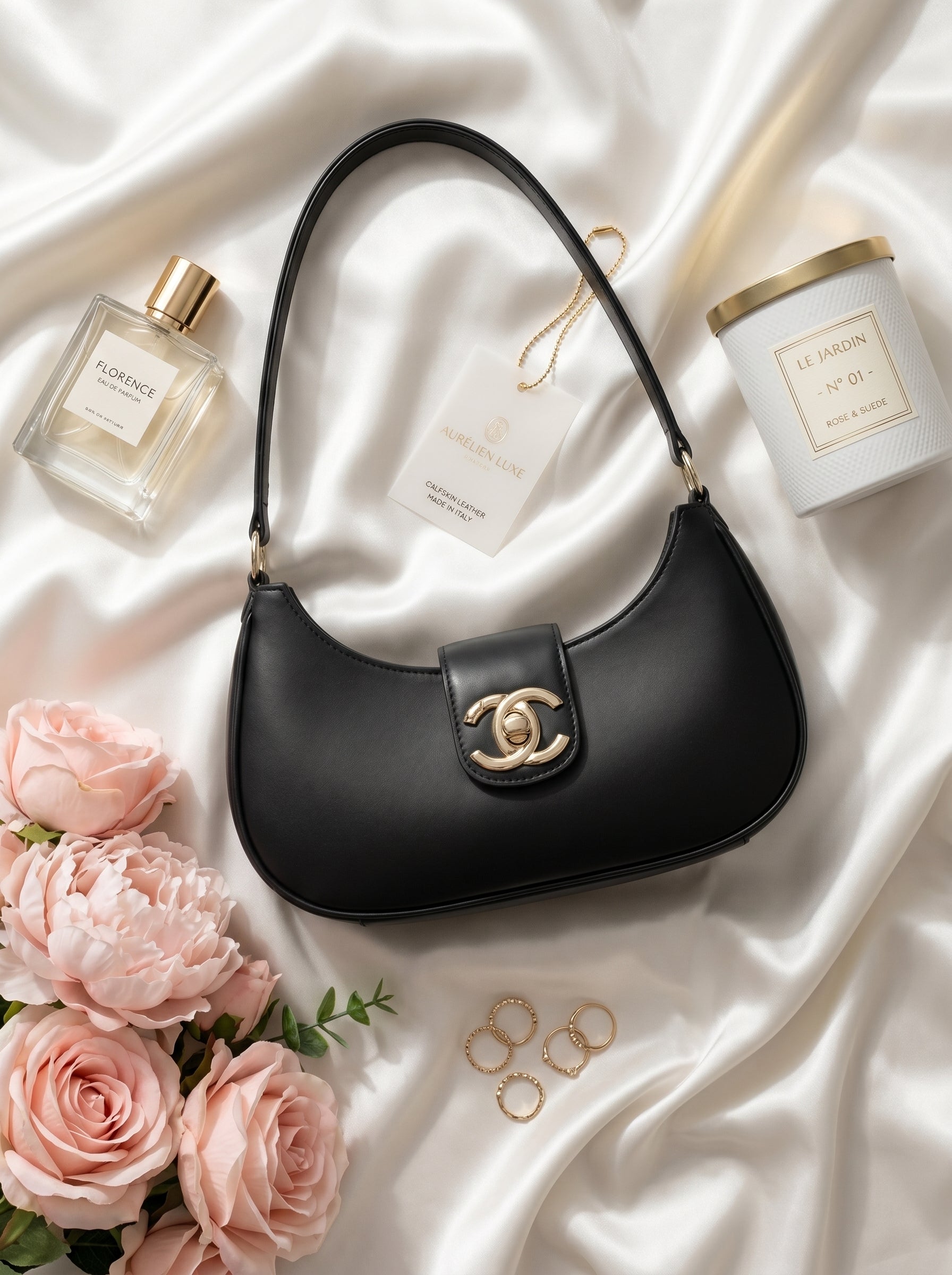 Bella Luxe Shoulder Bag Black
