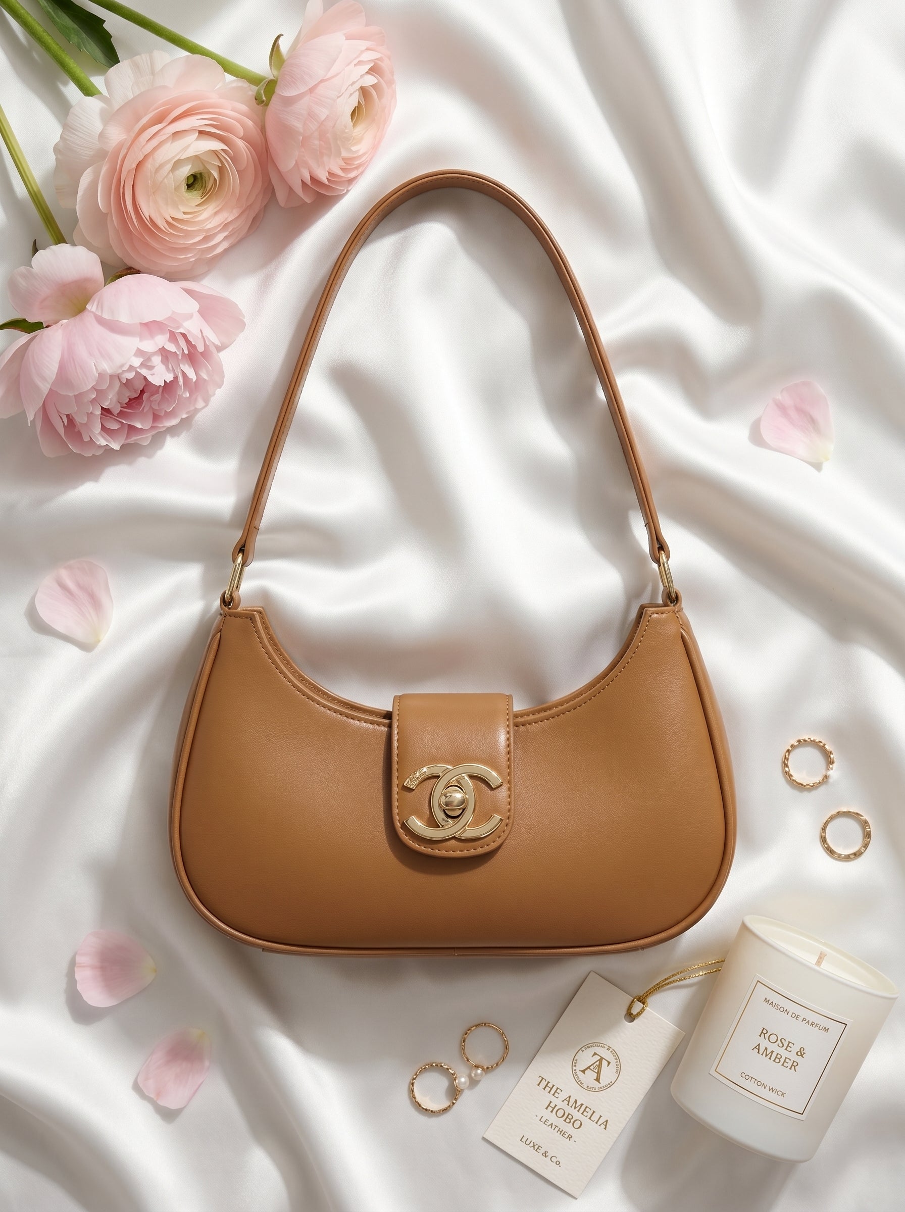Bella Luxe Shoulder Bag Camel