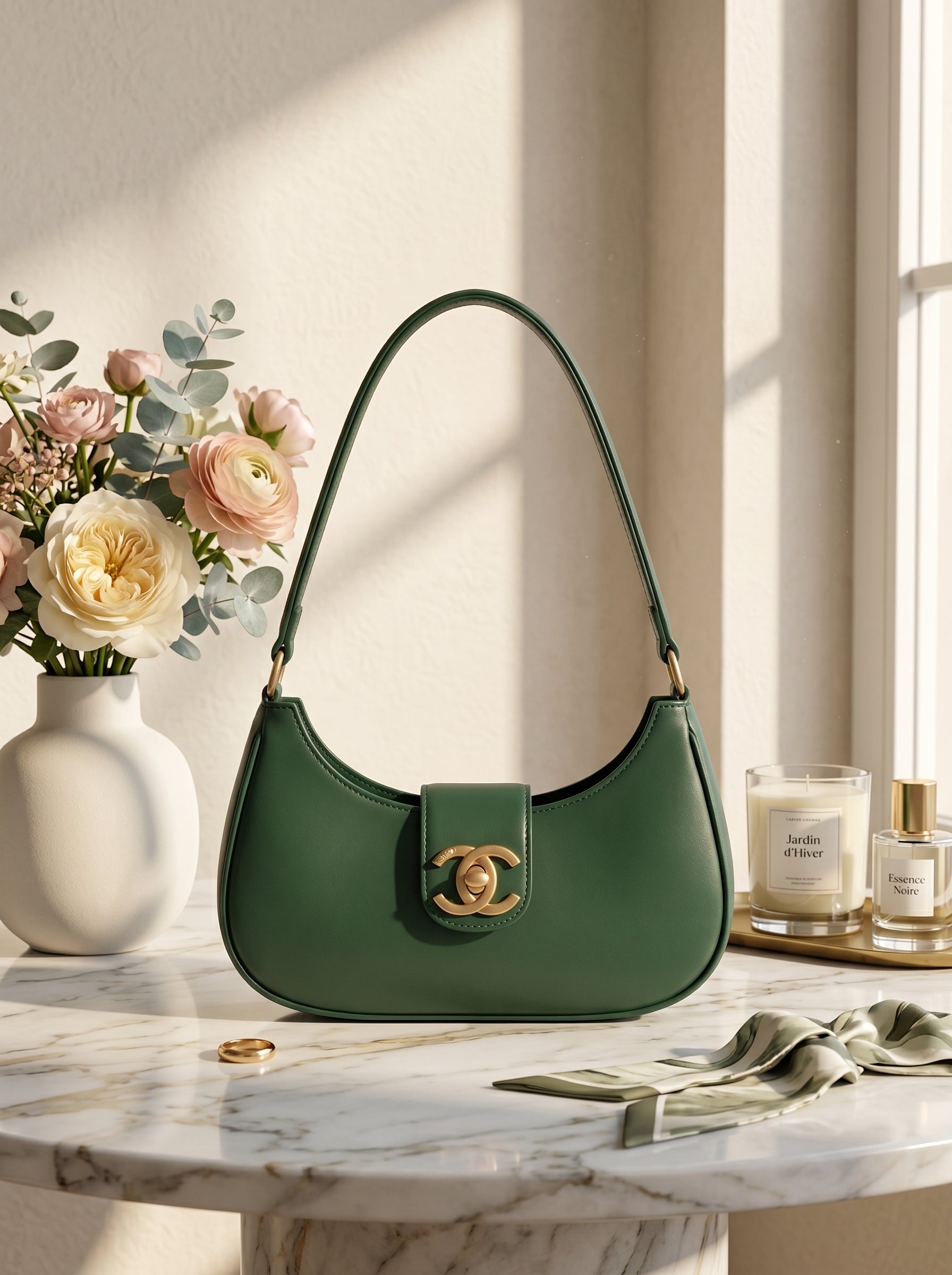 Bella Luxe Shoulder Bag Green