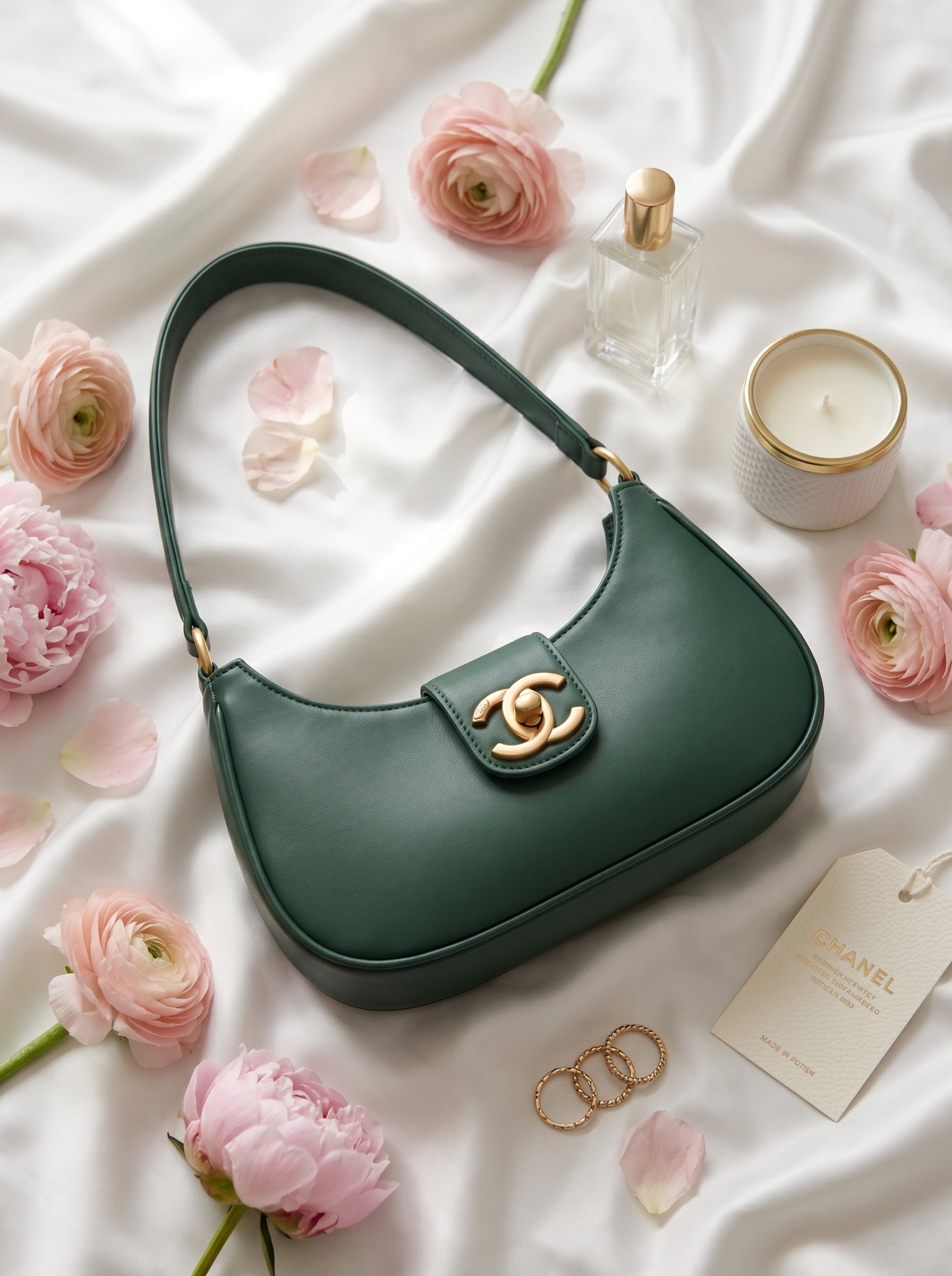 Bella Luxe Shoulder Bag Green