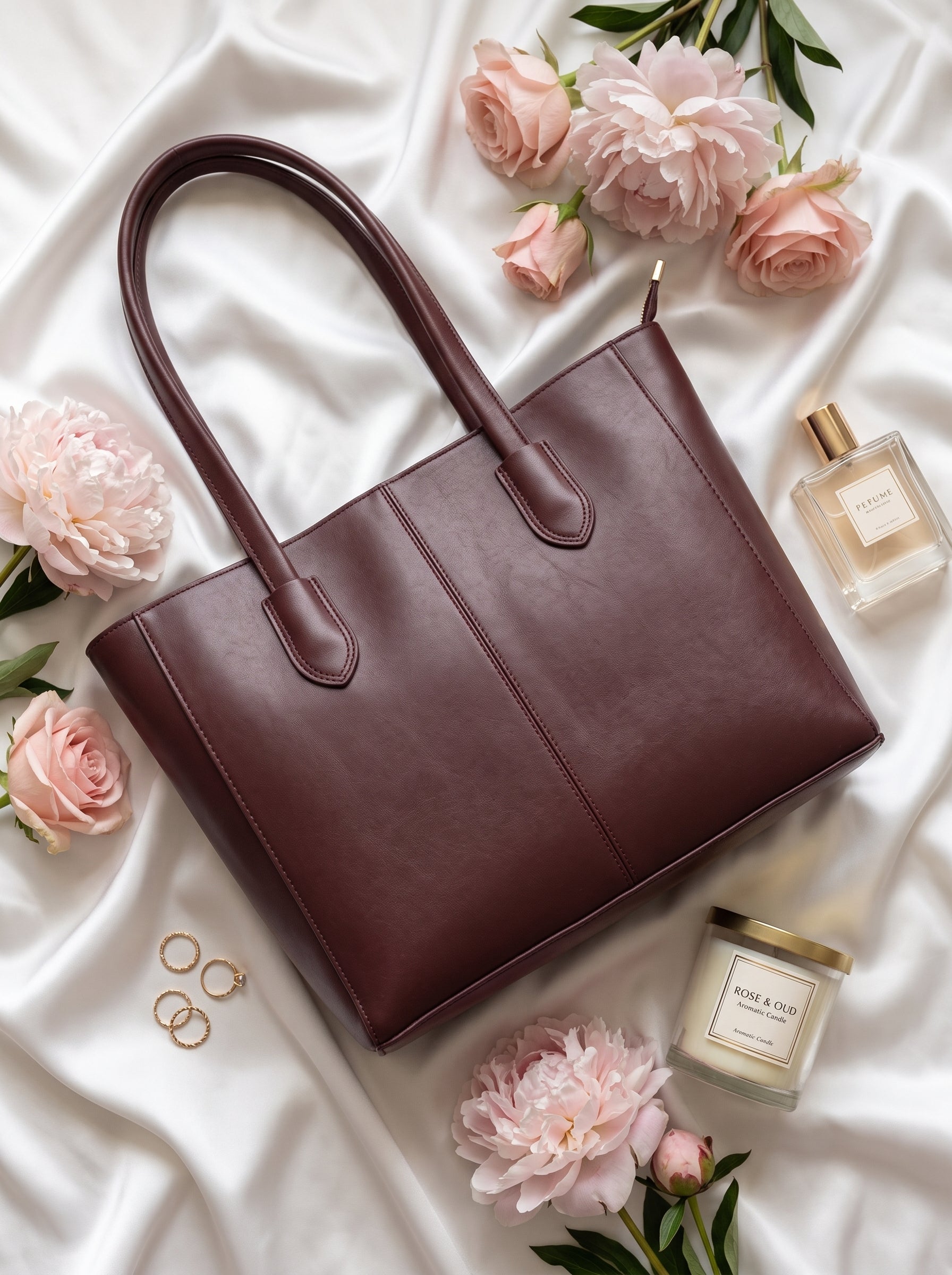 Amal Tote Bag Maroon
