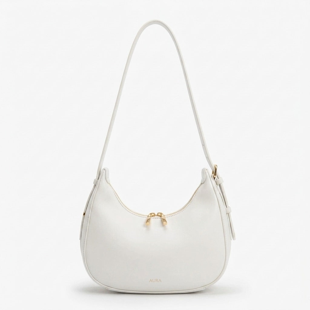 Moon Luxe Shoulder Bag White