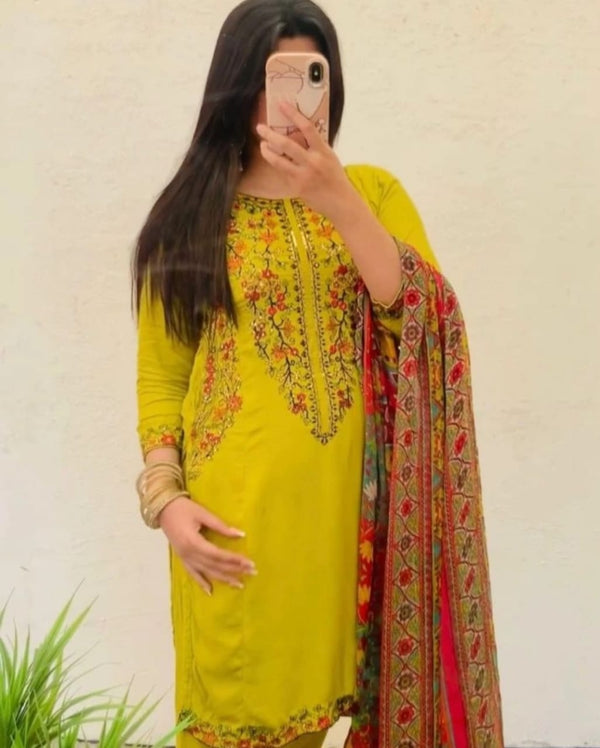 Pocket Sequence Embroidary 2PC