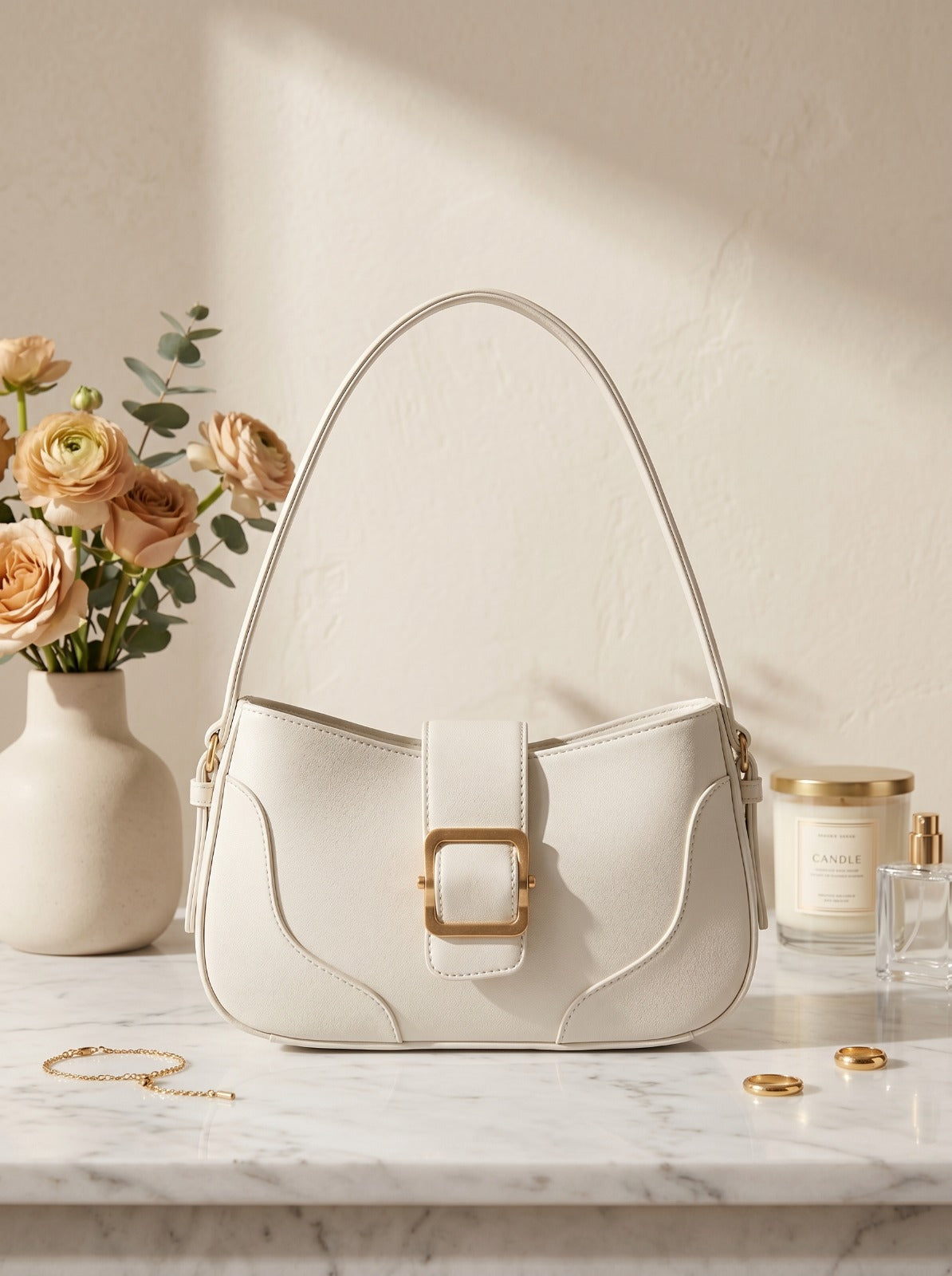 BM12 Shoulder Bag White