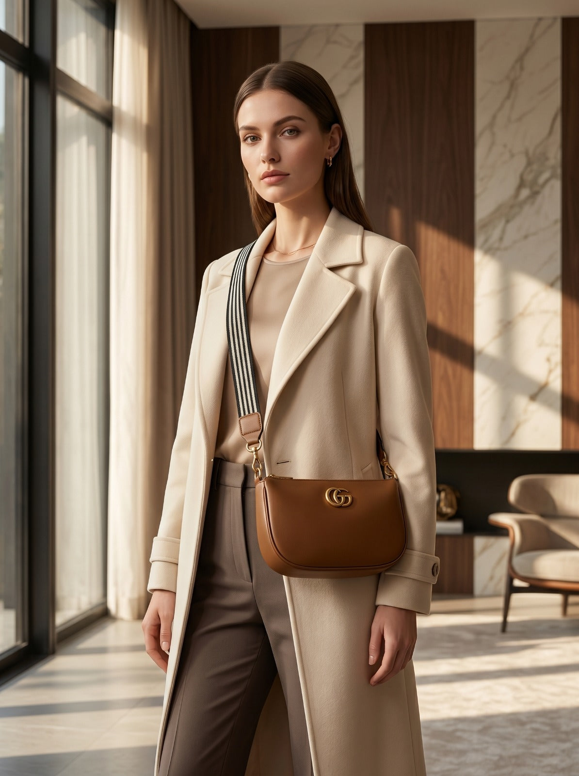 BM001 Crossbody Bag Camel