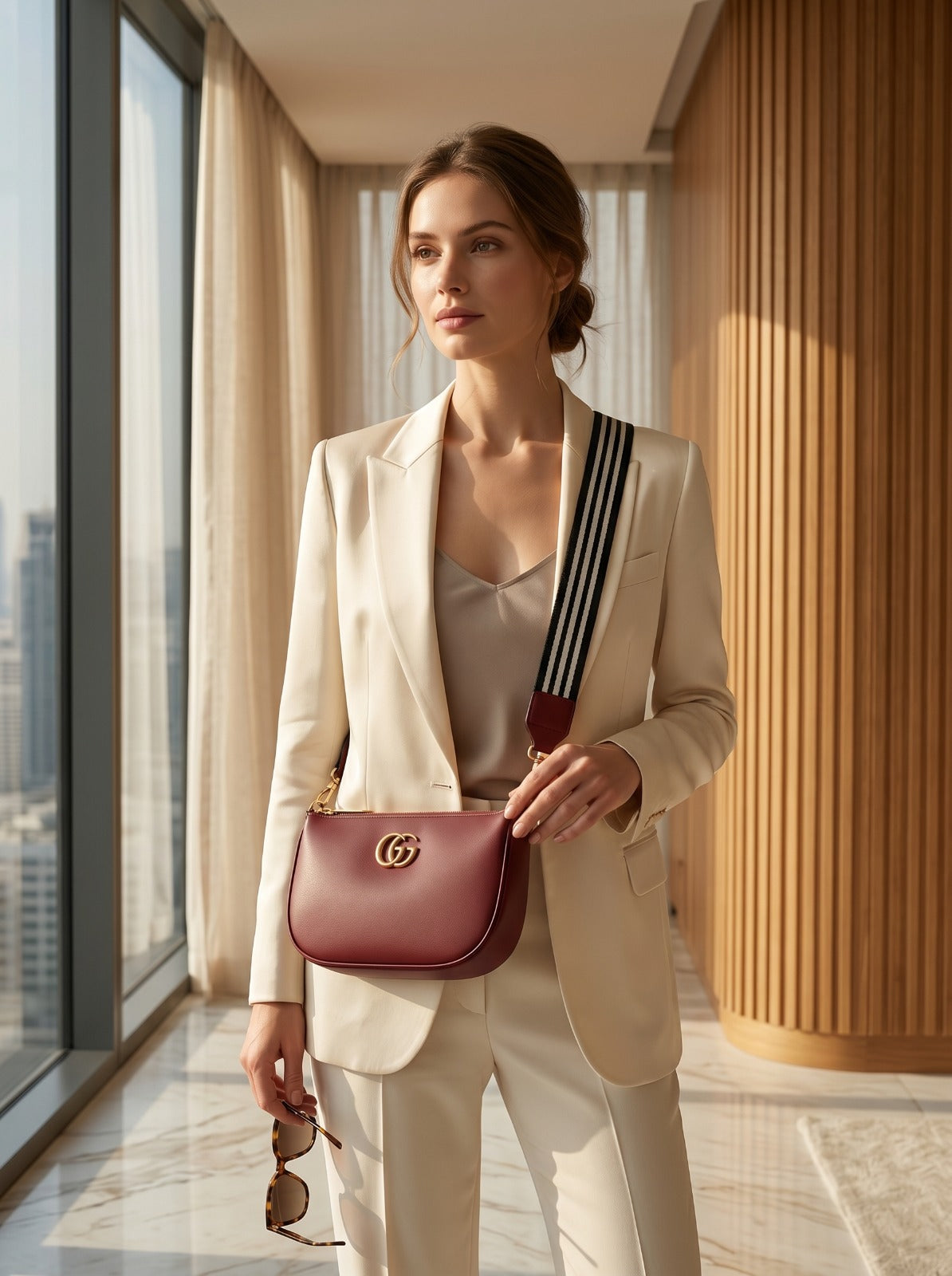 BM001 Crossbody Bag Maroon