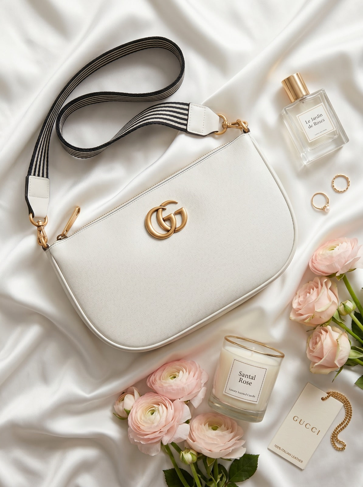 BM001 Crossbody Bag White