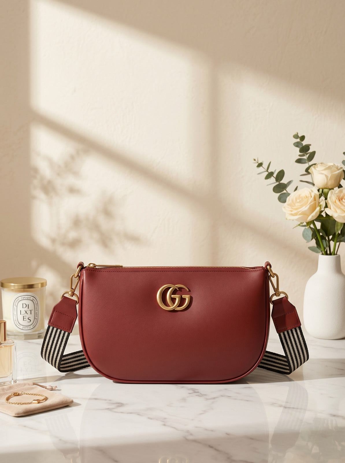 BM001 Crossbody Bag Maroon