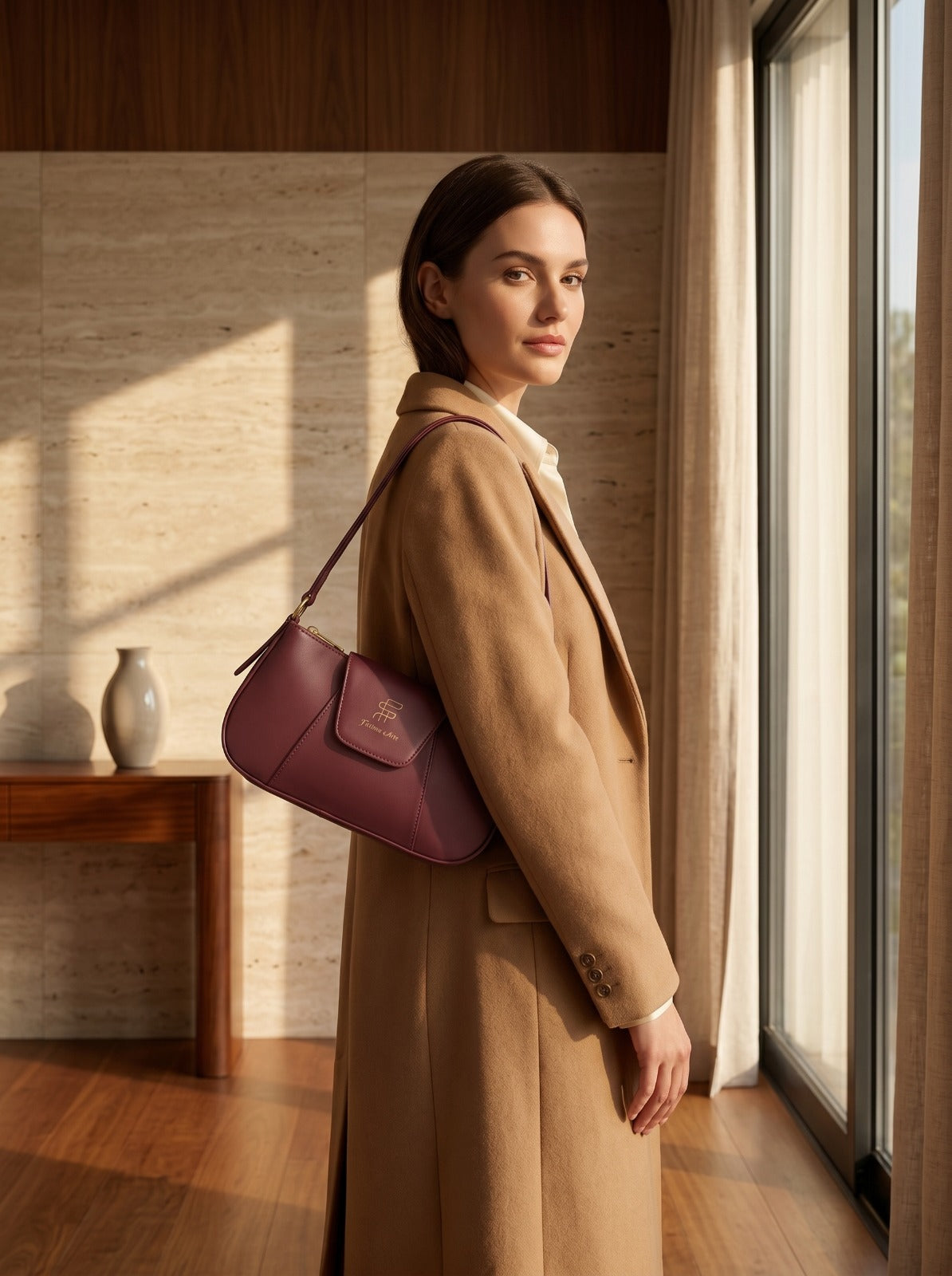BM007 Shoulder Bag Maroon