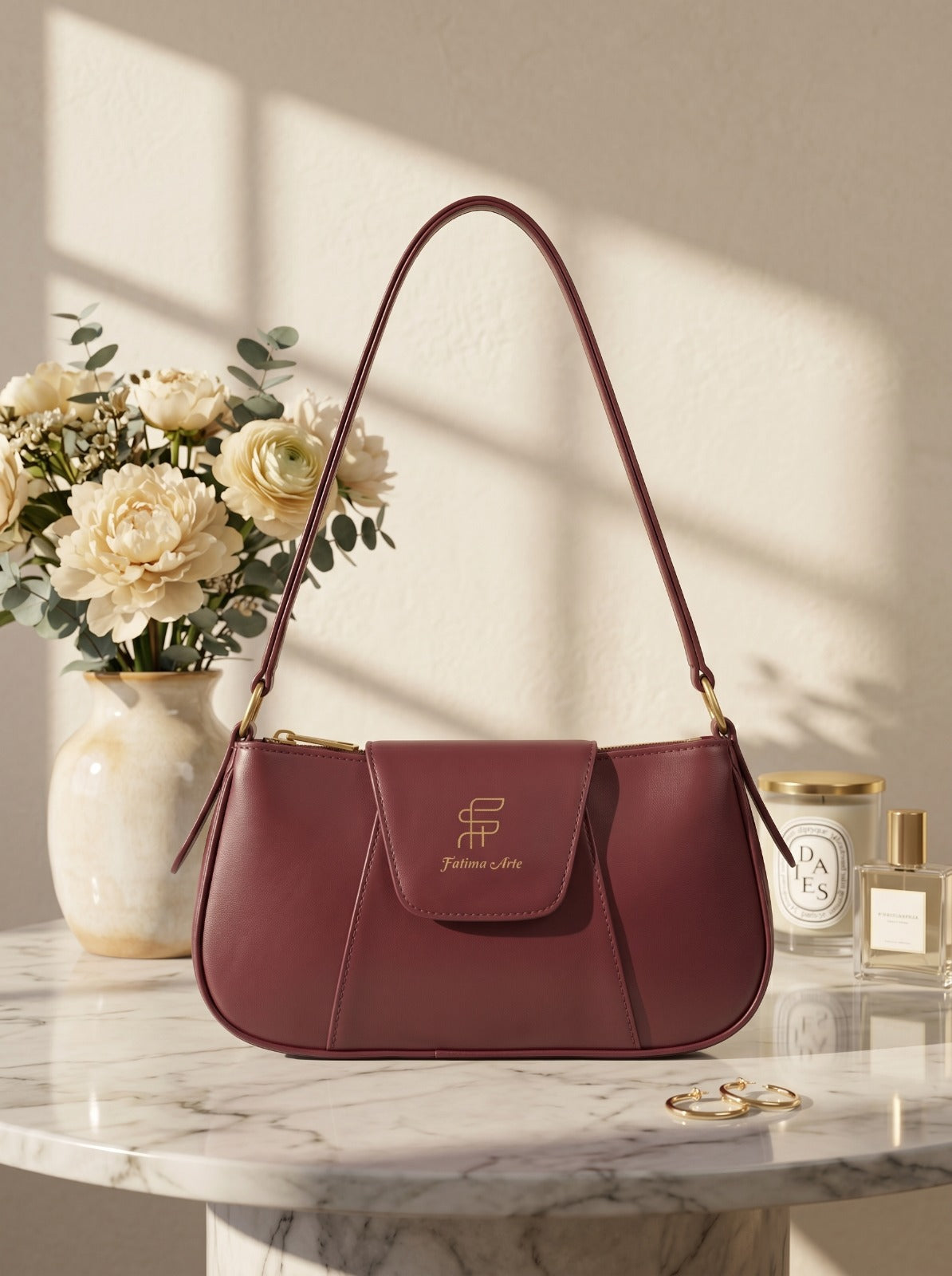 BM007 Shoulder Bag Maroon