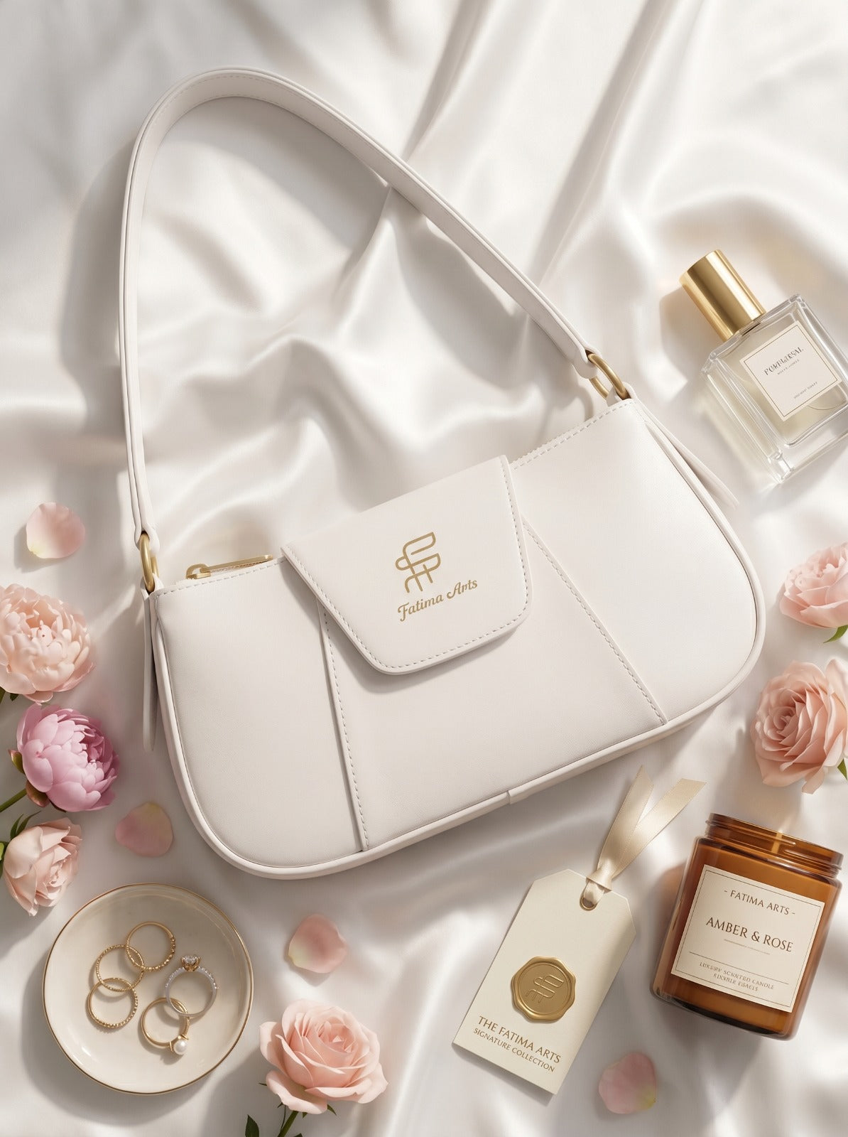 BM007 Shoulder Bag White