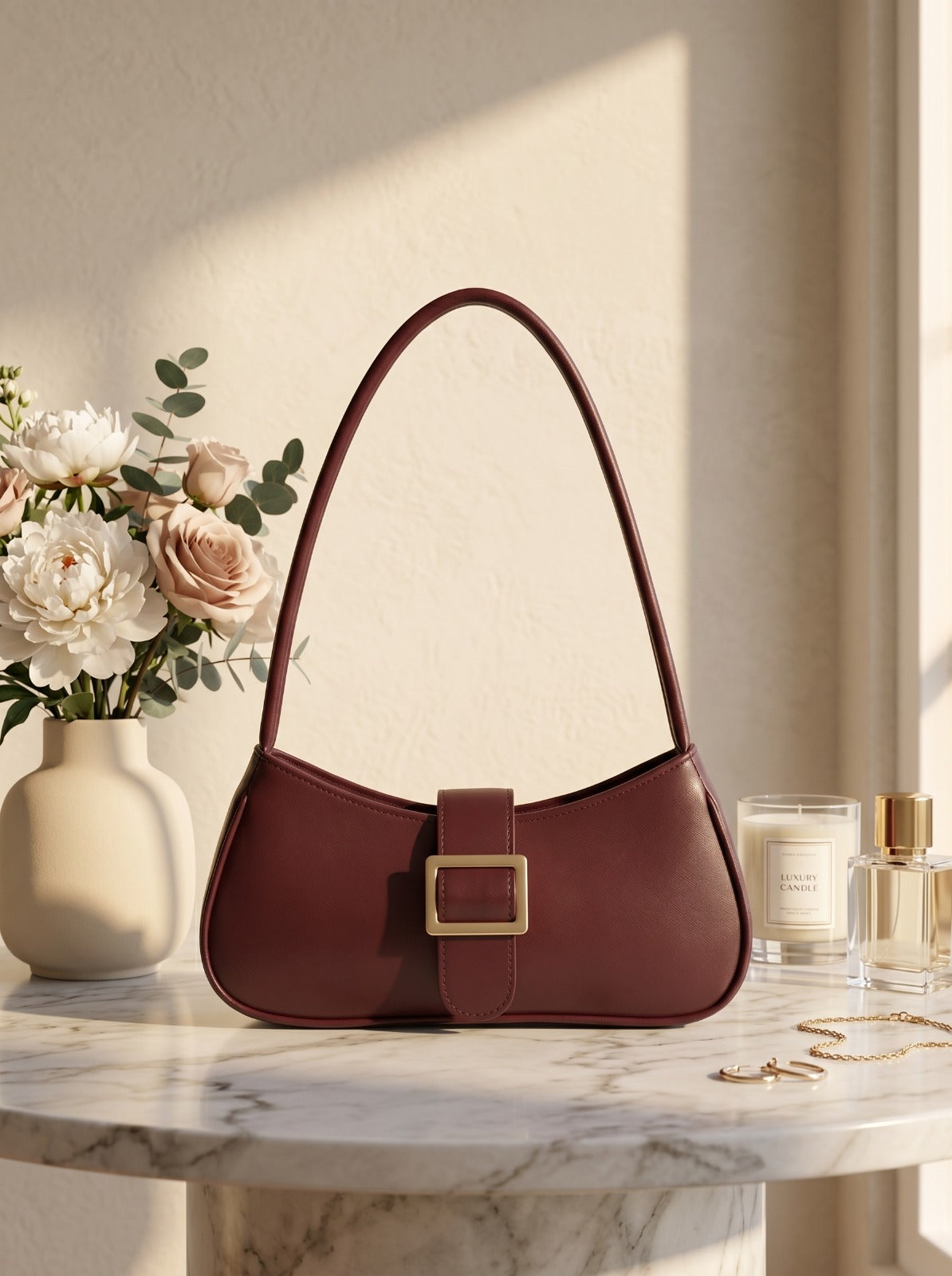 BM009 Shoulder Bag Maroon