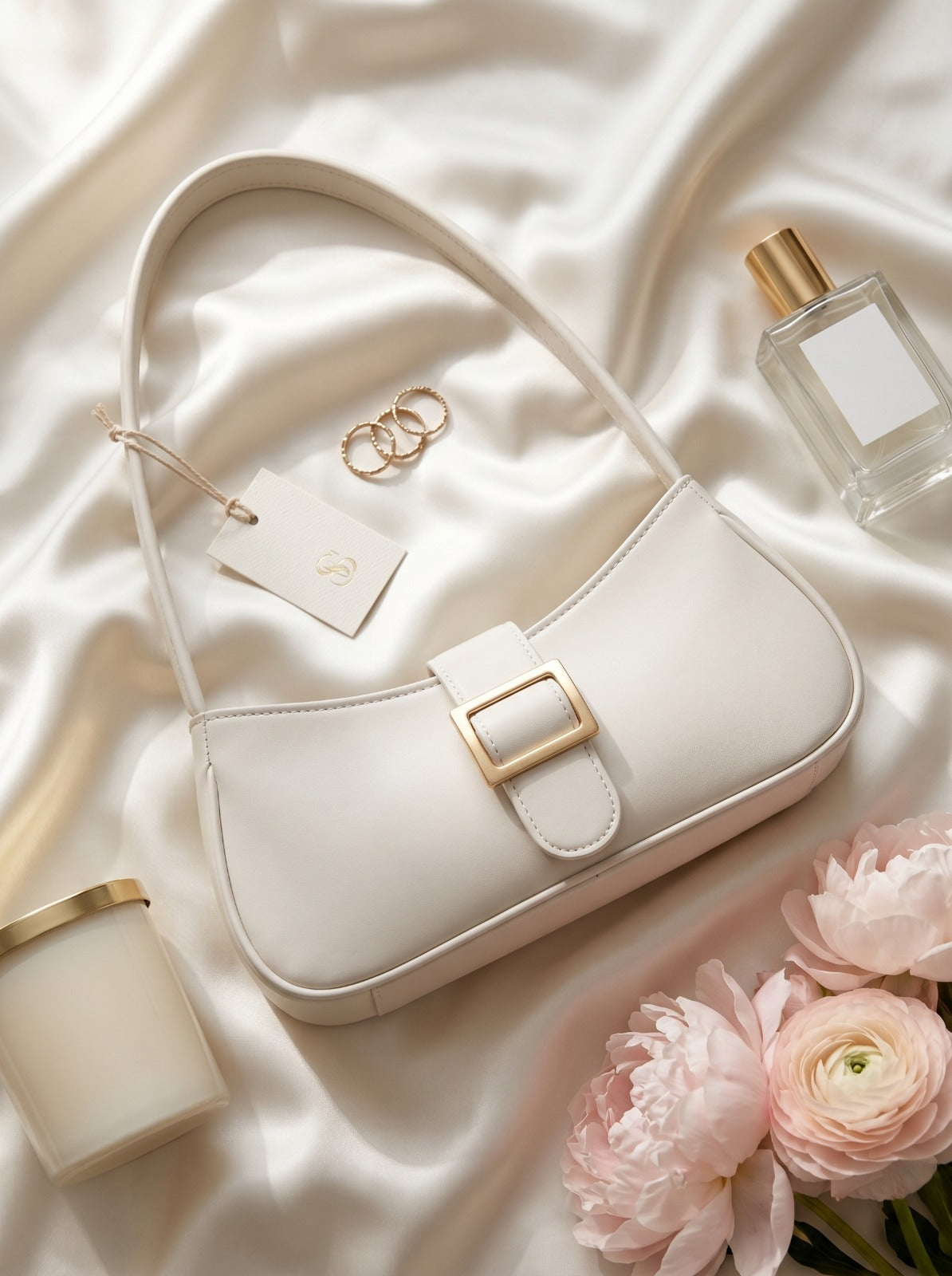BM009 Shoulder Bag White