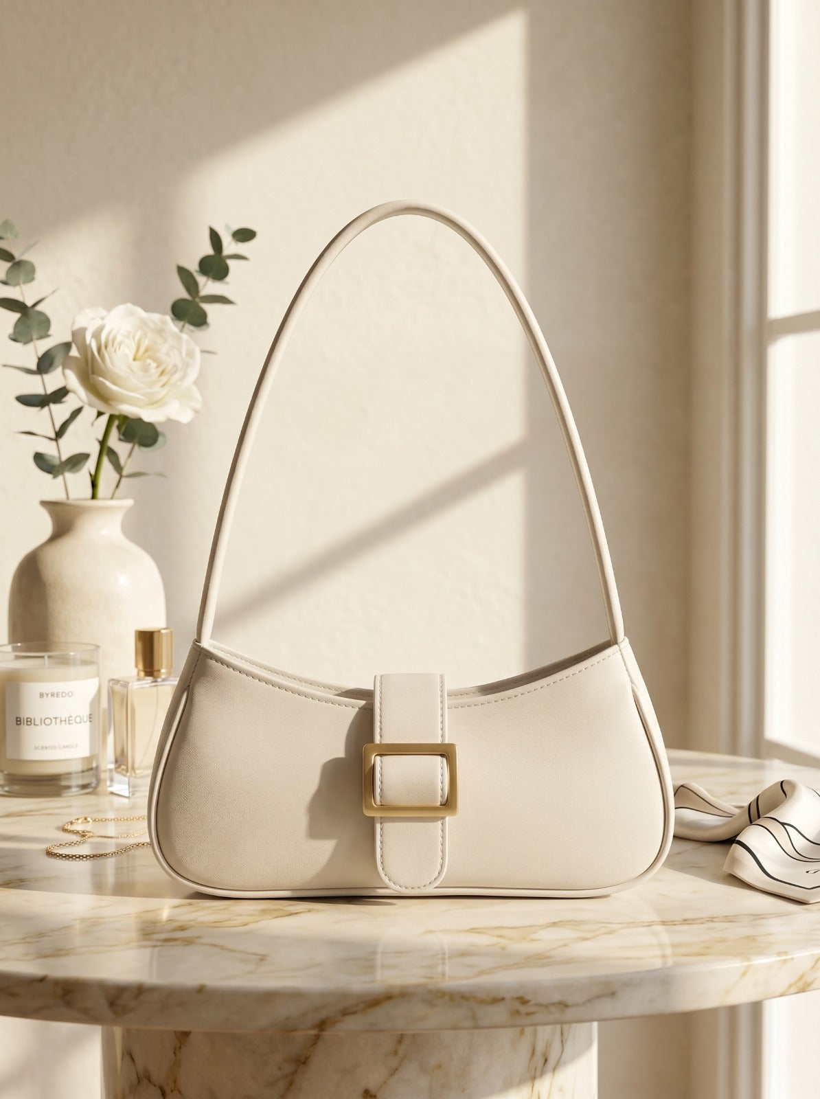 BM009 Shoulder Bag White