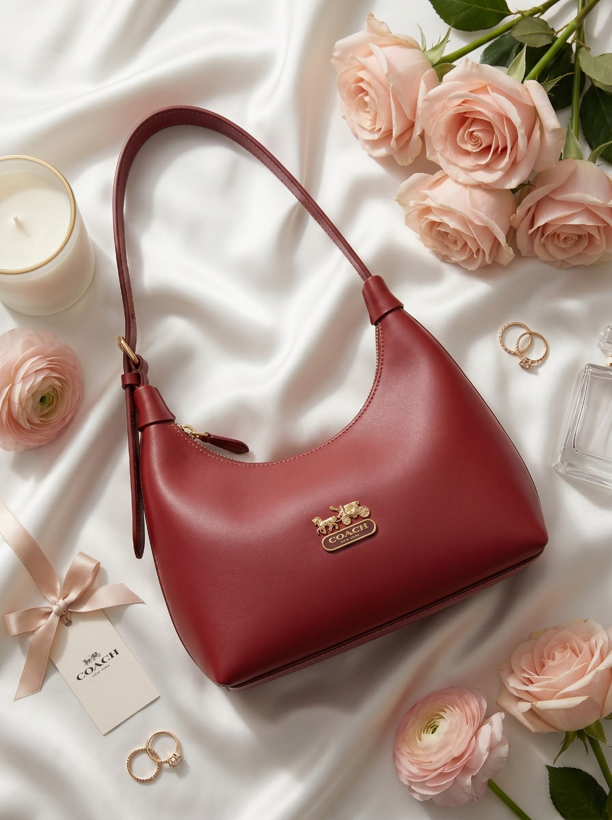 Mira Shoulder Bag Maroon