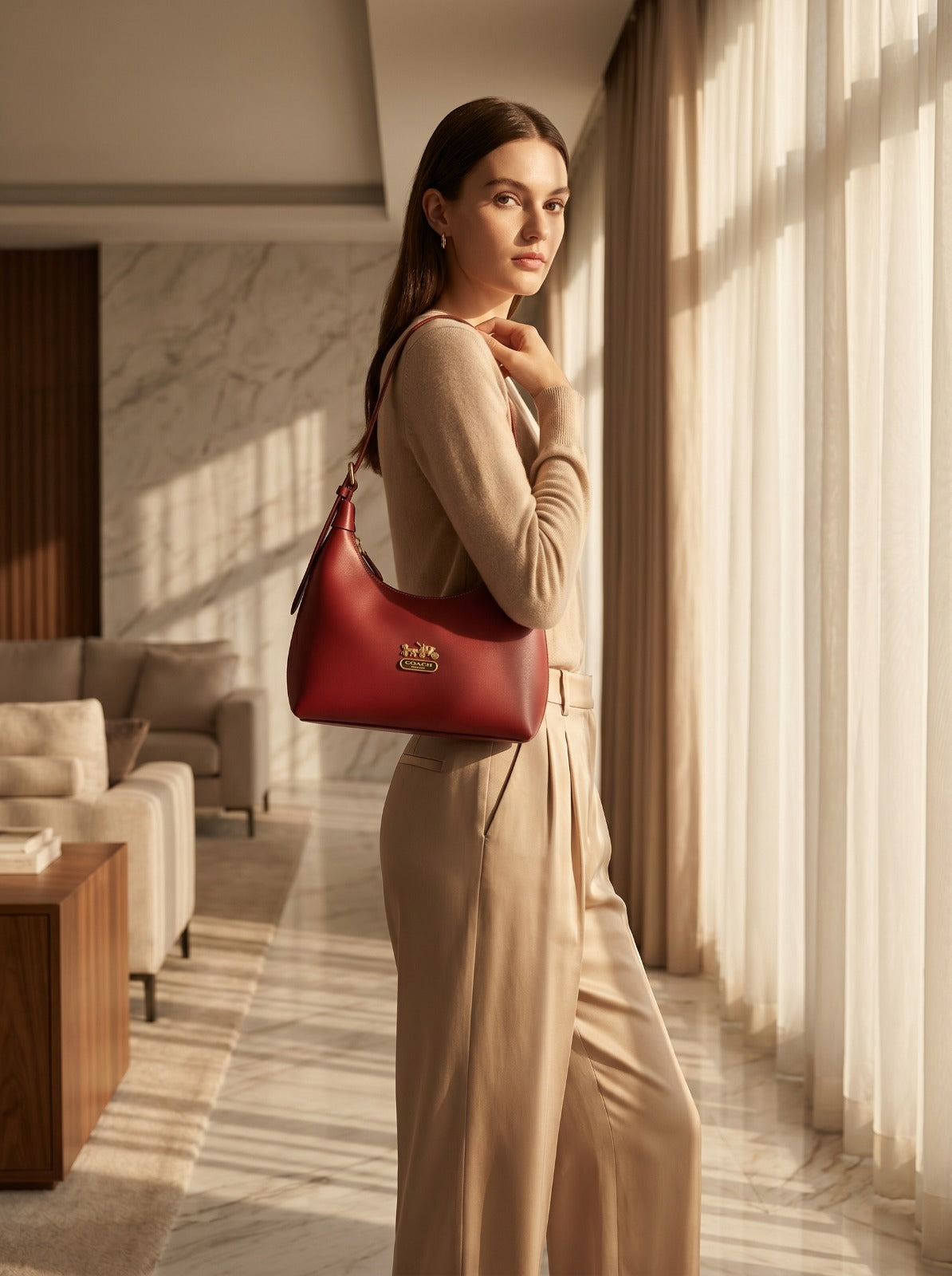 Mira Shoulder Bag Maroon