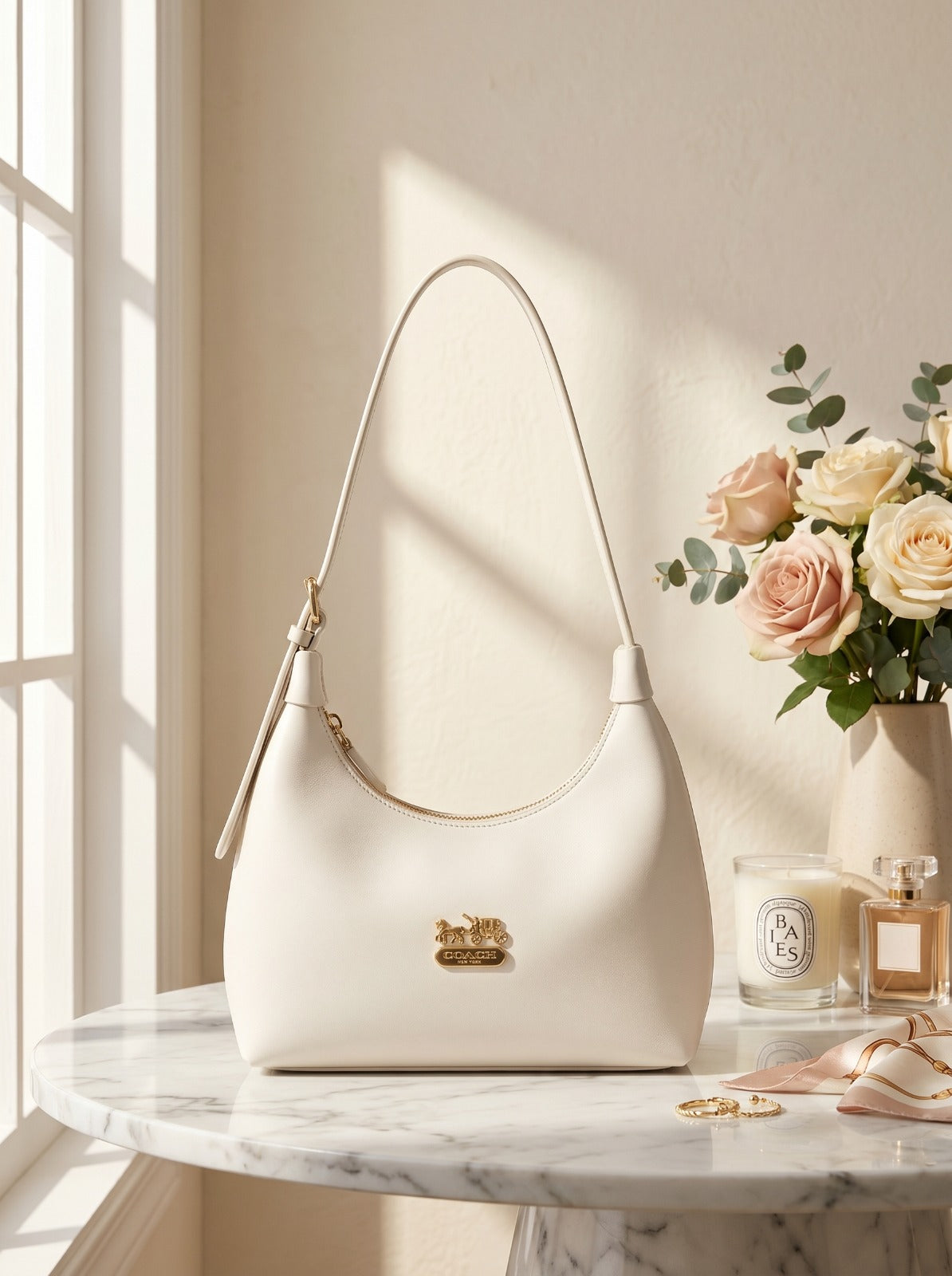 Mira Shoulder Bag White