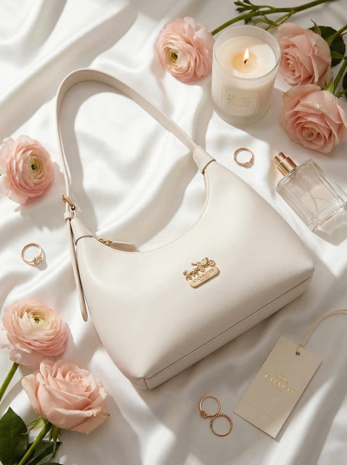 Mira Shoulder Bag White