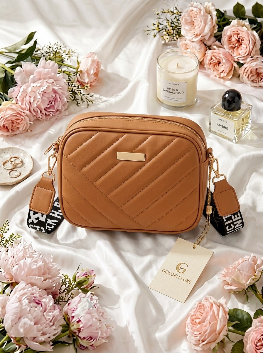 Elorina Luxe Crossbody Bag CAR1 Camel