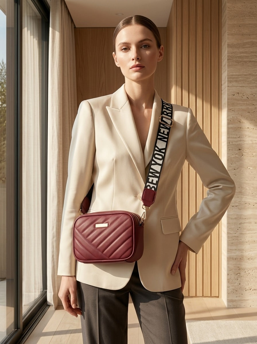 Elorina Luxe Crossbody Bag CAR1 Marron