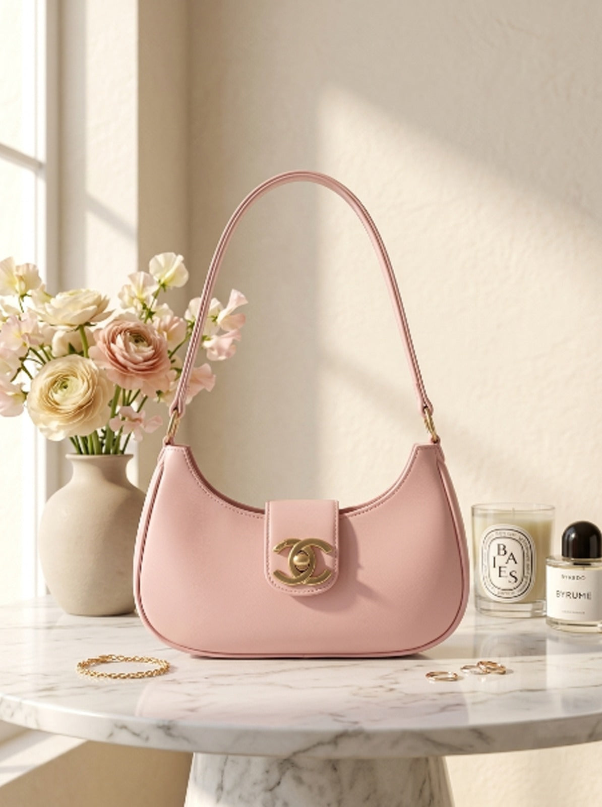 Bella Luxe Shoulder Bag Pink