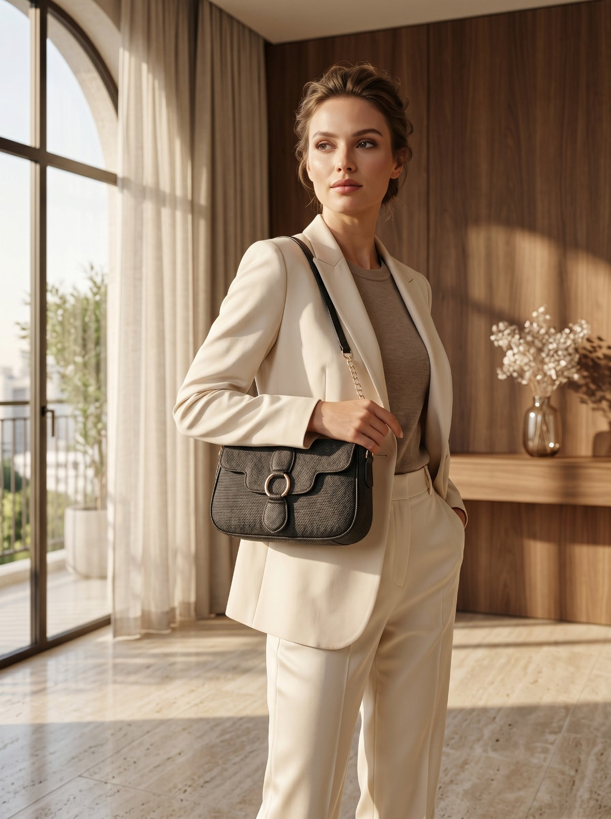 BM004 Shoulder Bag Black