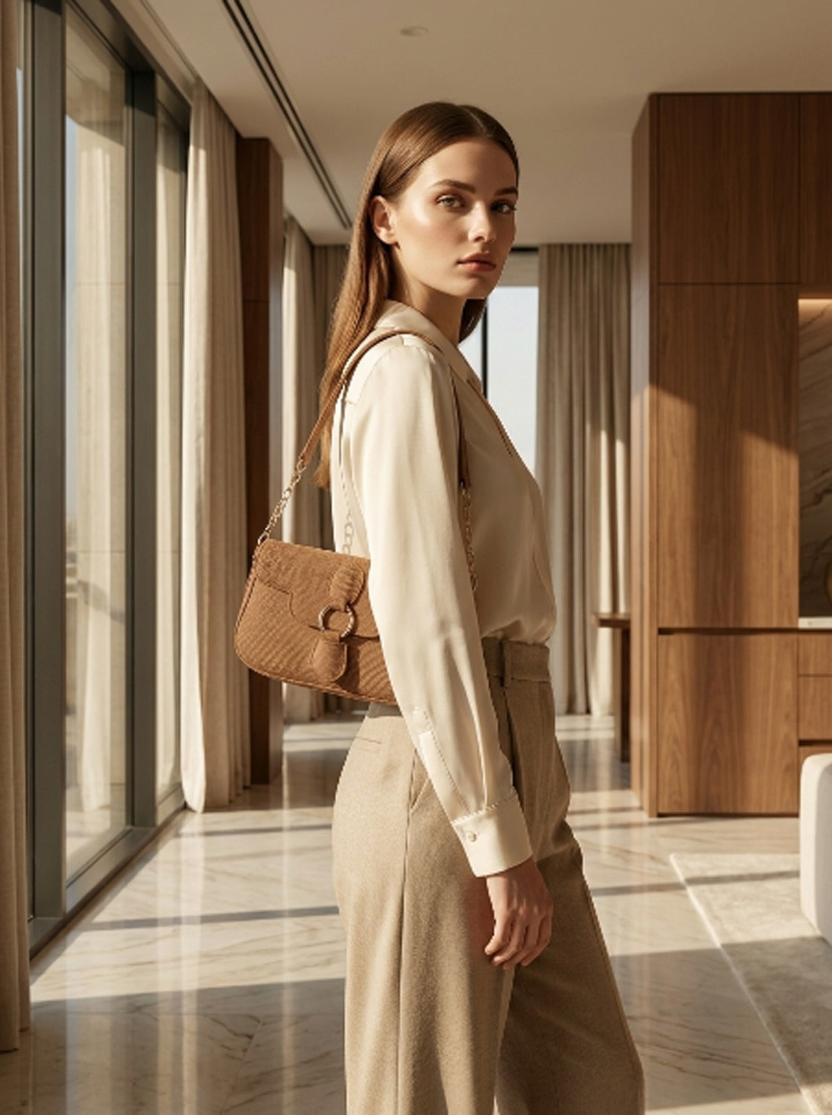 BM004 Shoulder Bag Camel