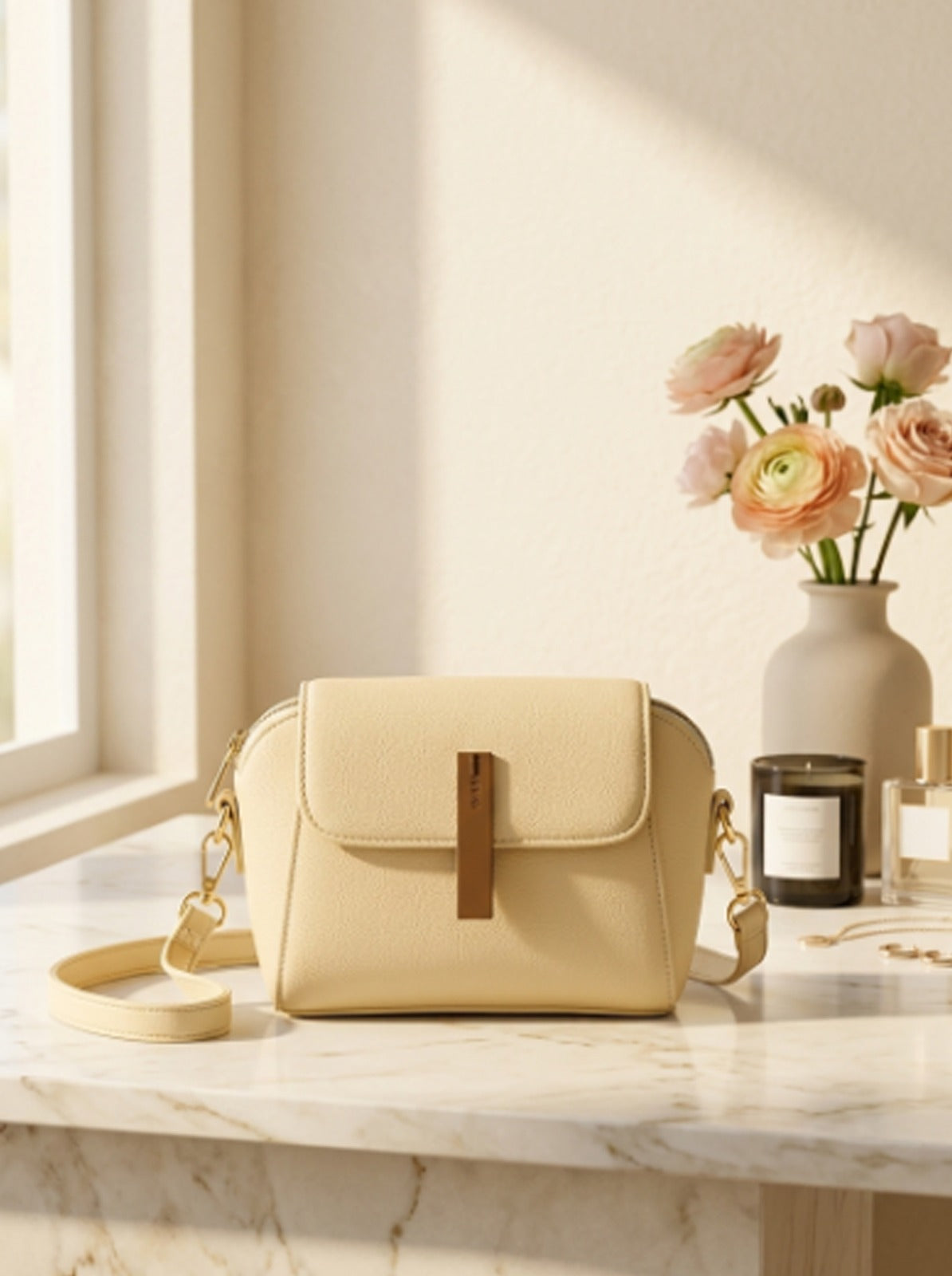 BM005 Crossbody Bag Beige