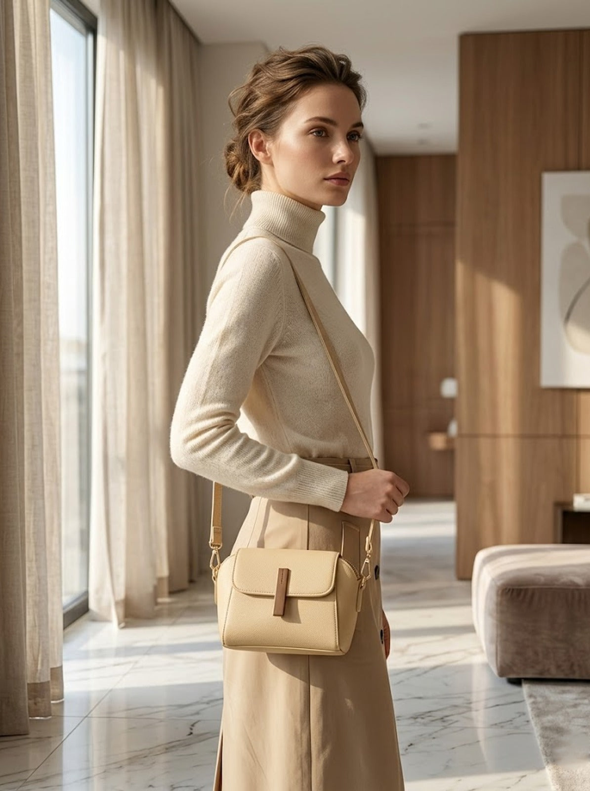 BM005 Crossbody Bag Beige