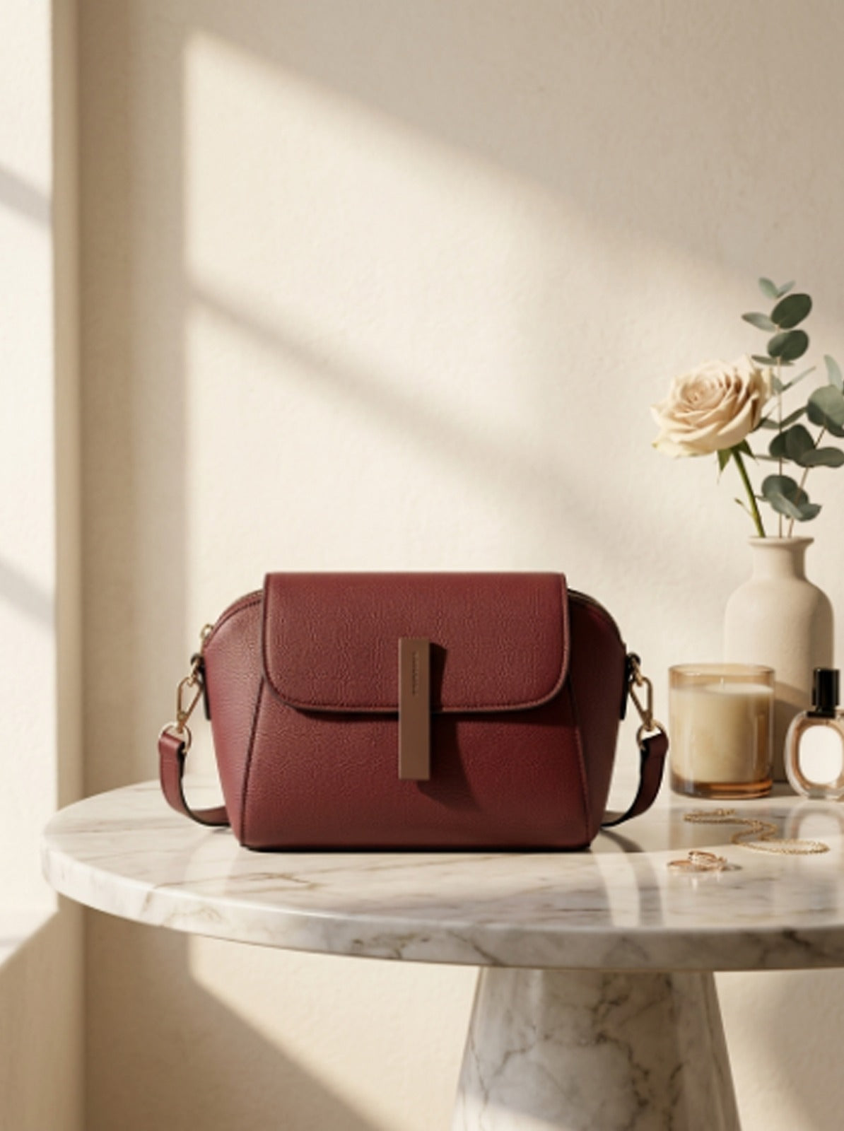 BM005 Crossbody Bag Maroon